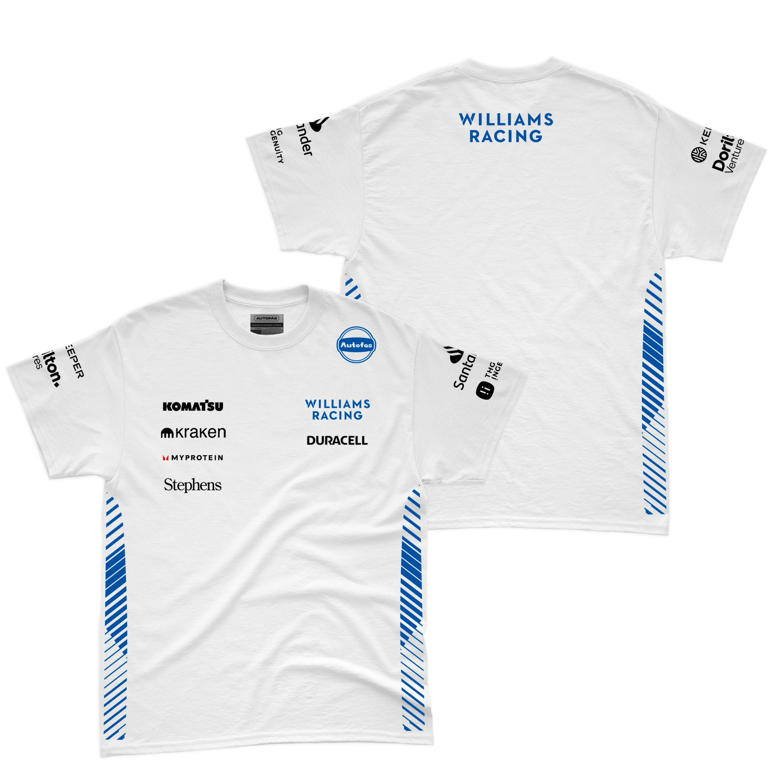 Camiseta Algodão Williams Equipe Branco 2025