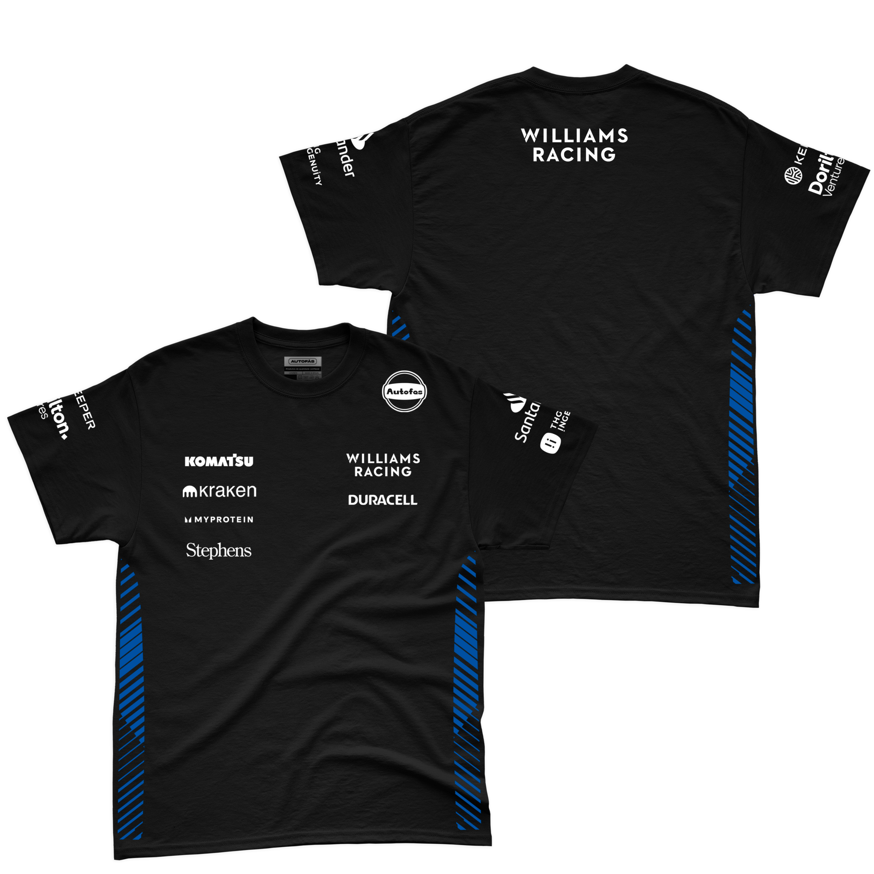 Camiseta Algodão Williams Equipe Preto 2025