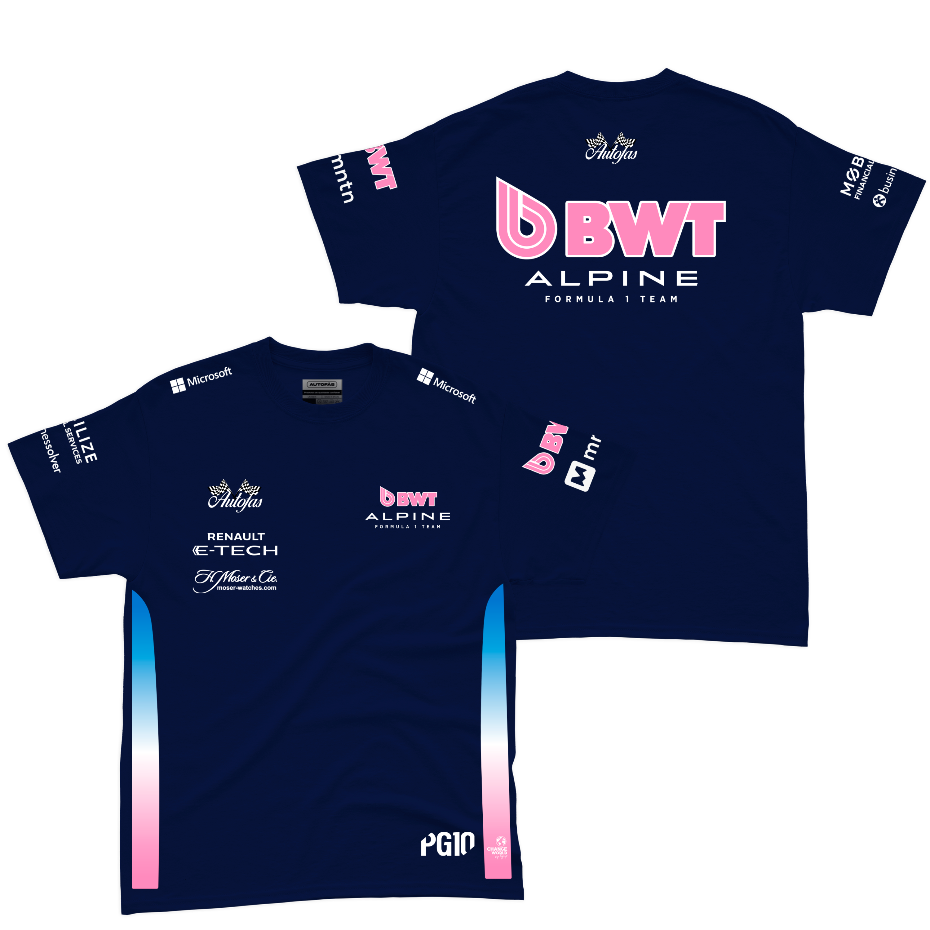 Camiseta Algodão Alpine Equipe Azul Marinho 2025