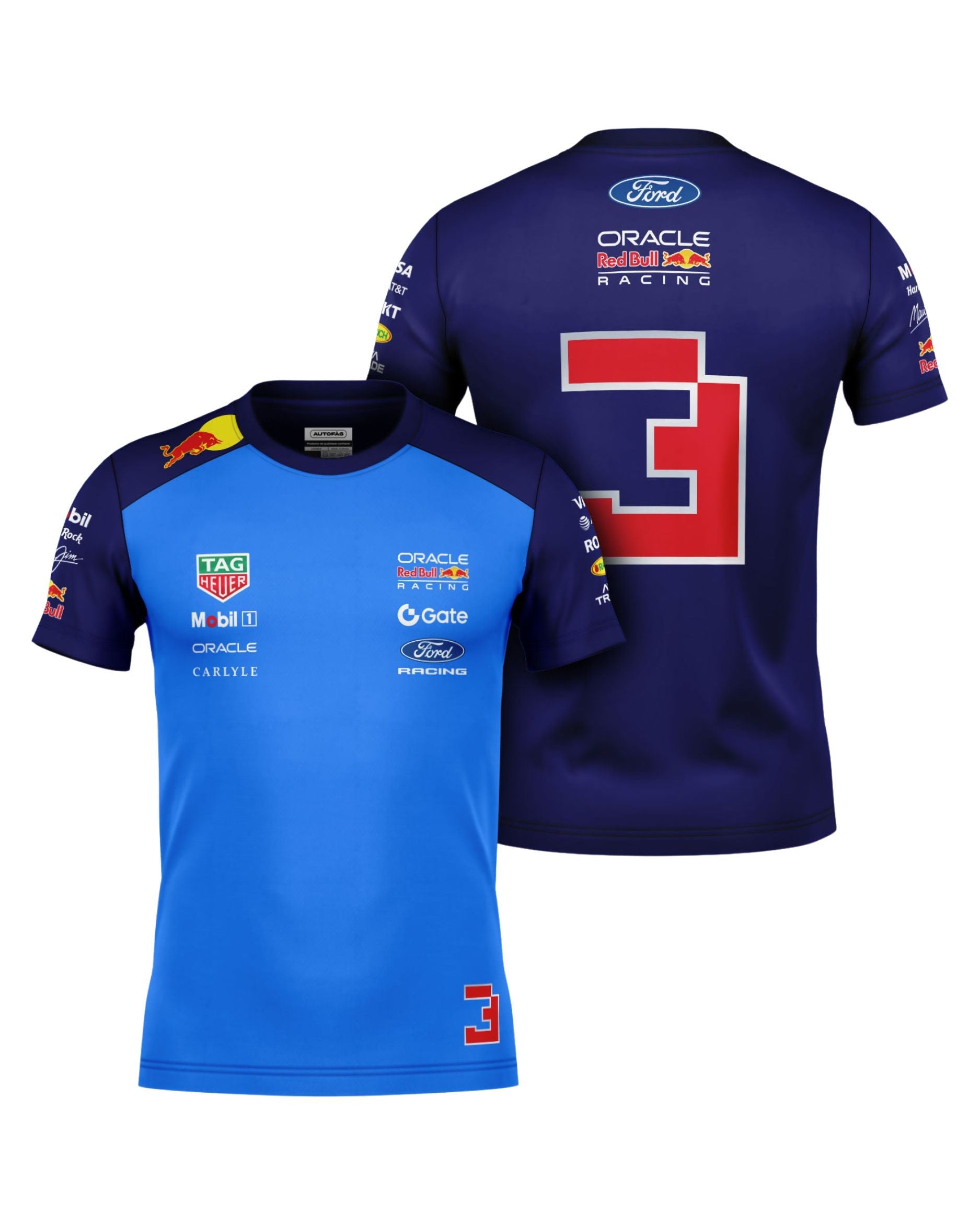 Camiseta Algodão Max Verstappen Red Bull 2026