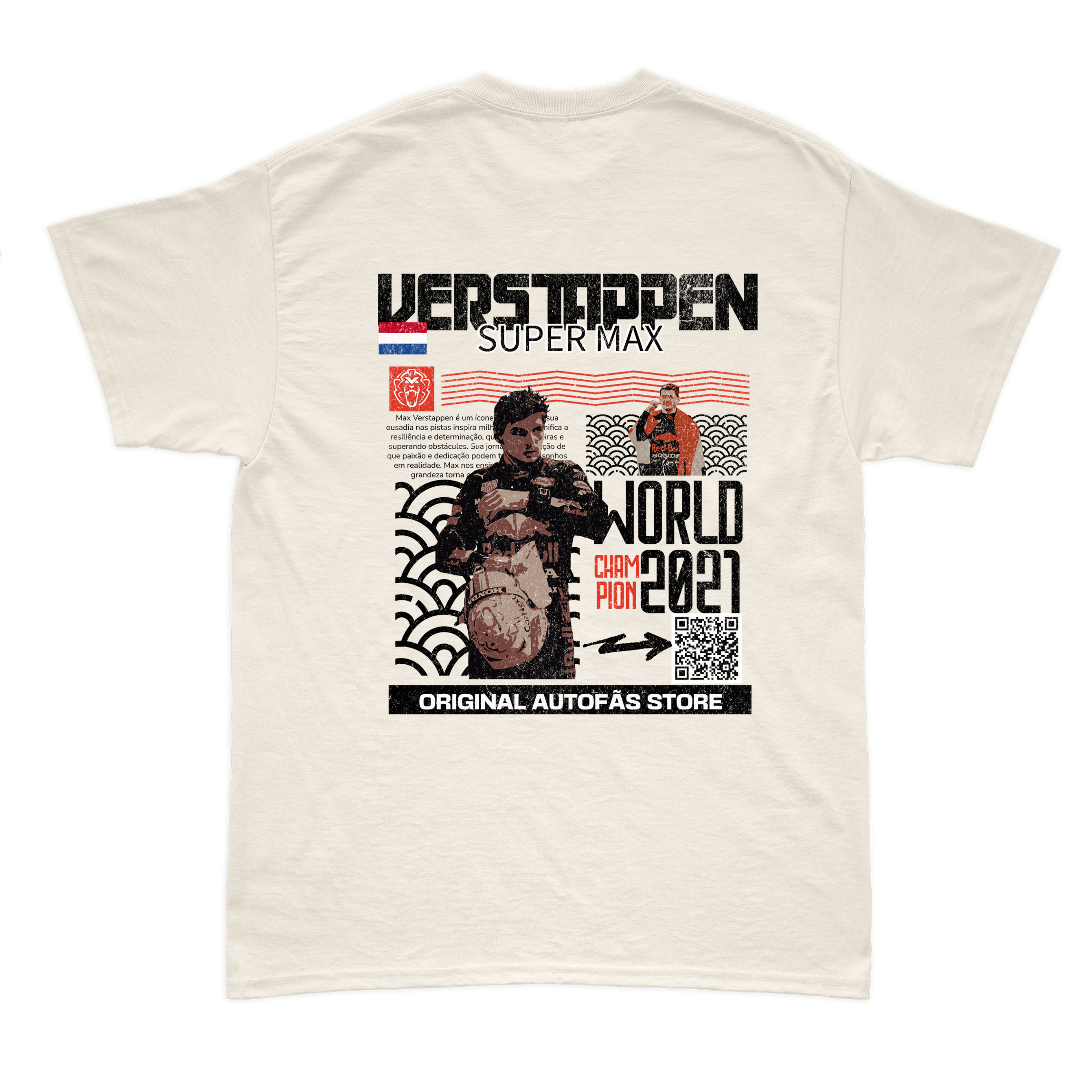 Camiseta Max Verstappen Edição Especial QR Code