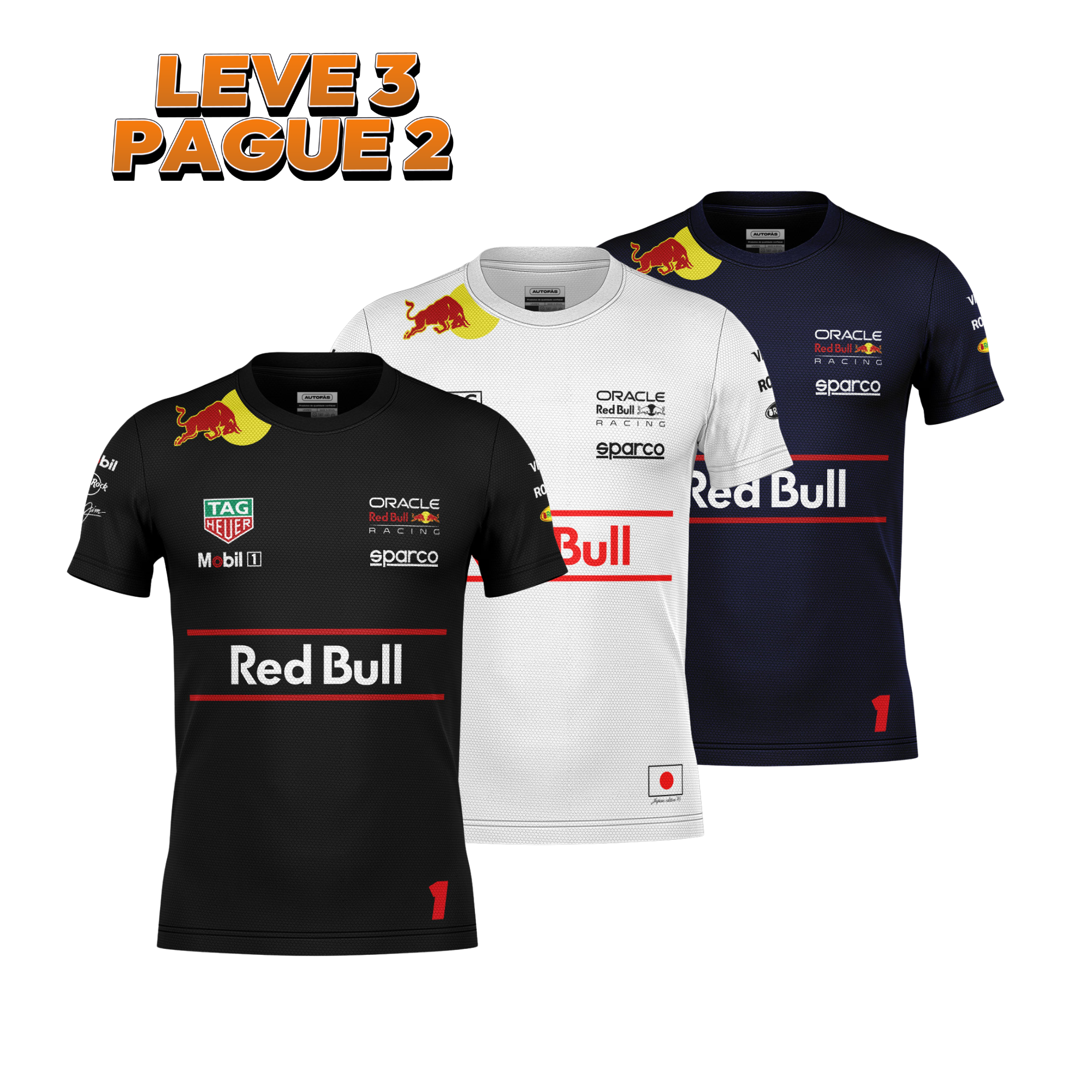 Combo Super Max - 3 Camisetas Dryfit do Verstappen