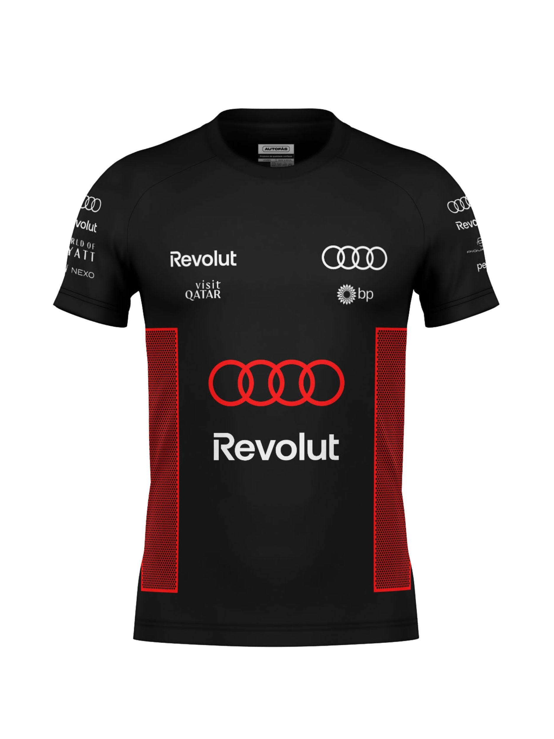 Camiseta Audi Bortoleto Torcida 2026 Algodão Preto