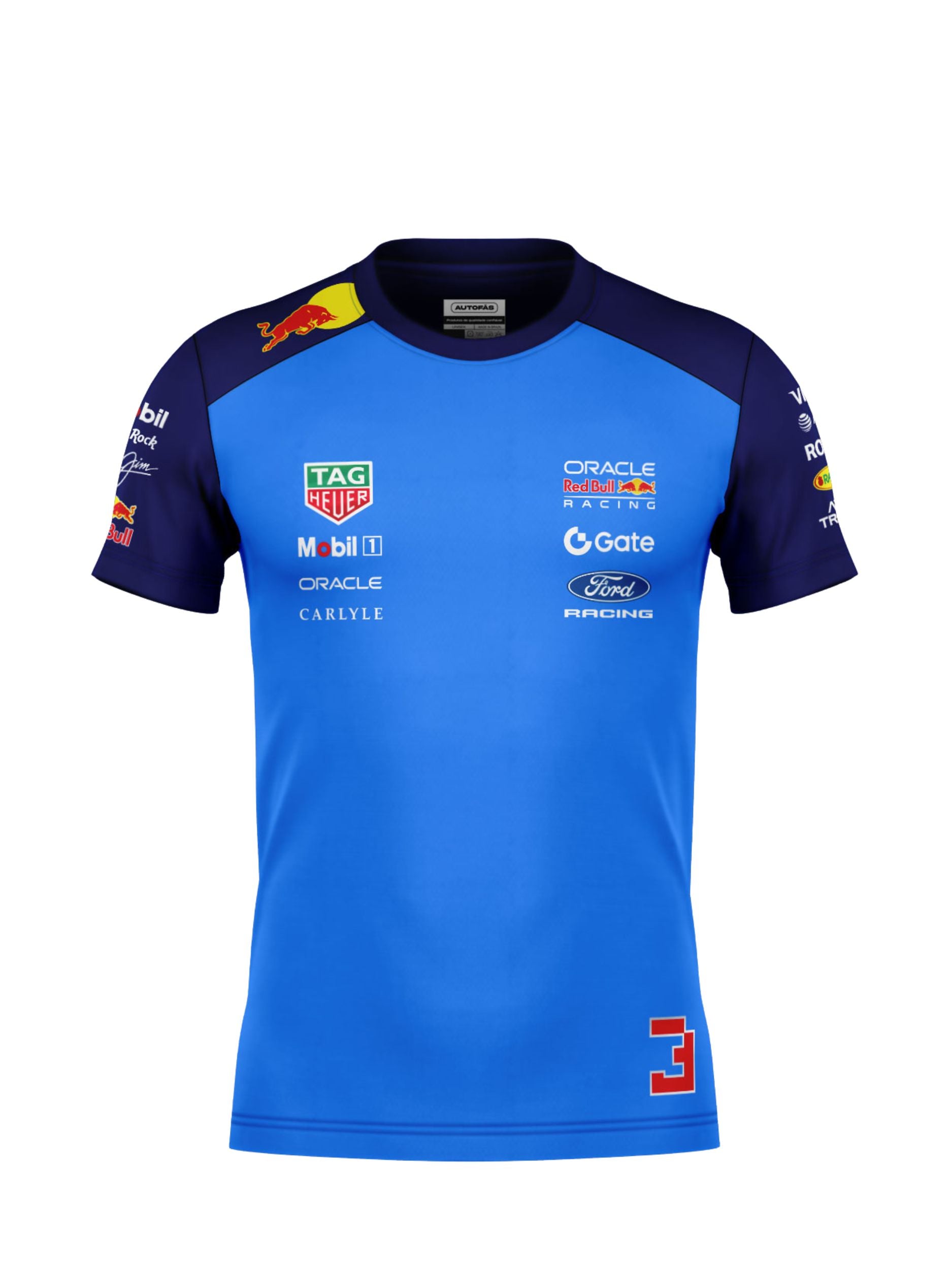 Camiseta Algodão Max Verstappen Red Bull 2026