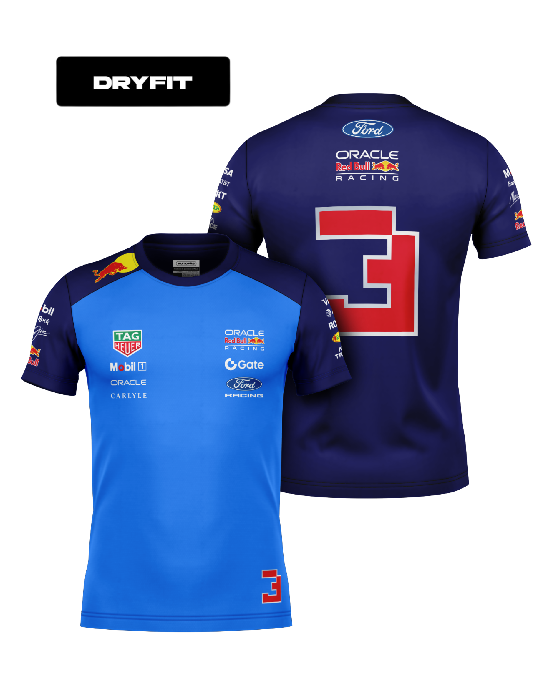 Camiseta Dryfit Max Verstappen Red Bull 2026