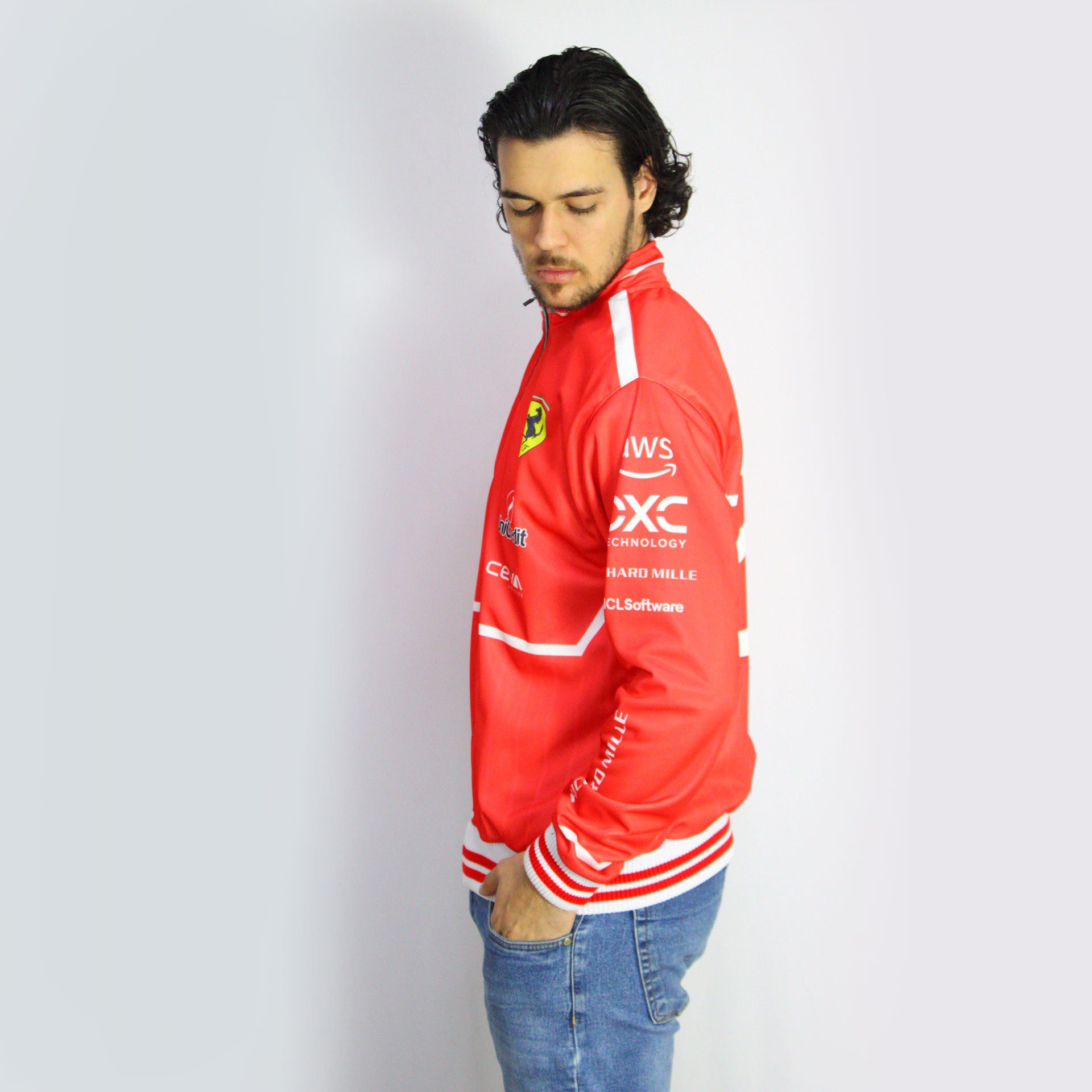 PRÉ VENDA - Agasalho Esportivo Charles Leclerc Ferrari 2025