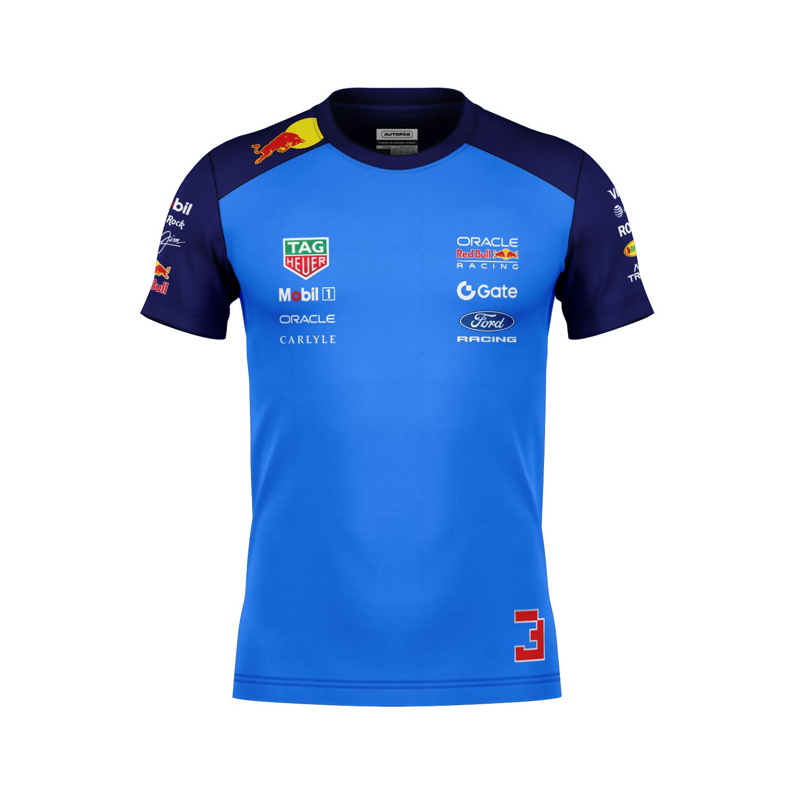 Camiseta Max Verstappen Red Bull 2026 Algodão
