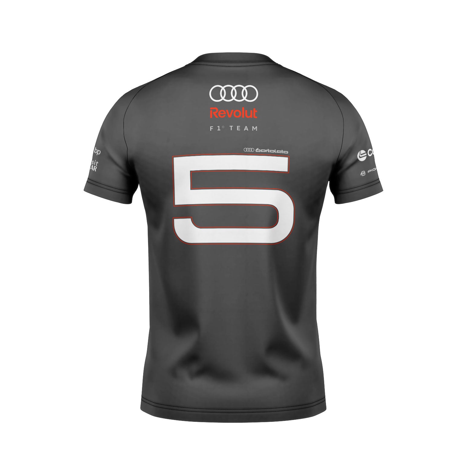 Camiseta Audi Bortoleto 2026 Algodão Cinza