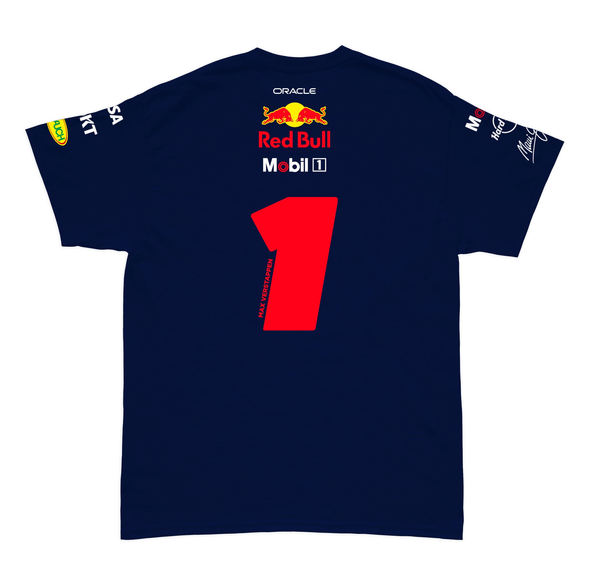 Camiseta Algodão Red Bull Max Verstappen Azul Marinho 2025