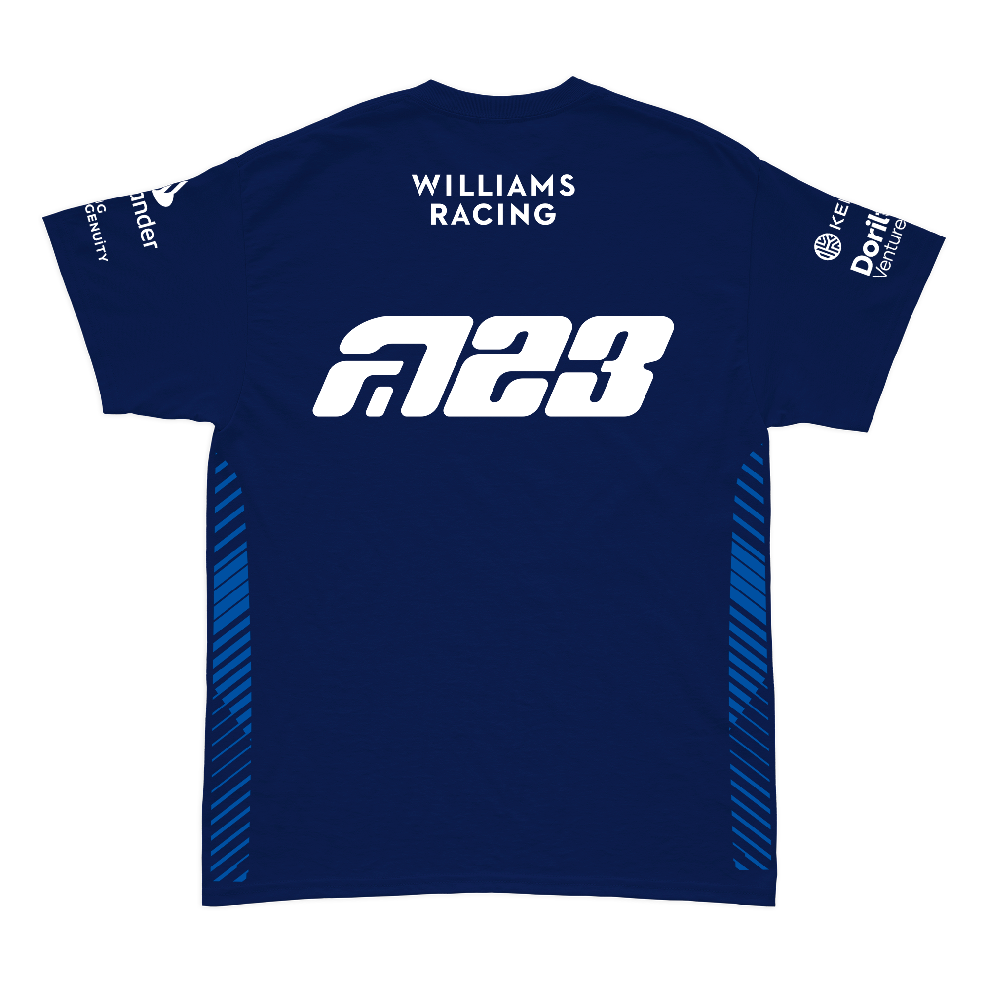 Camiseta Algodão Williams Alex Albon Azul Marinho 2025