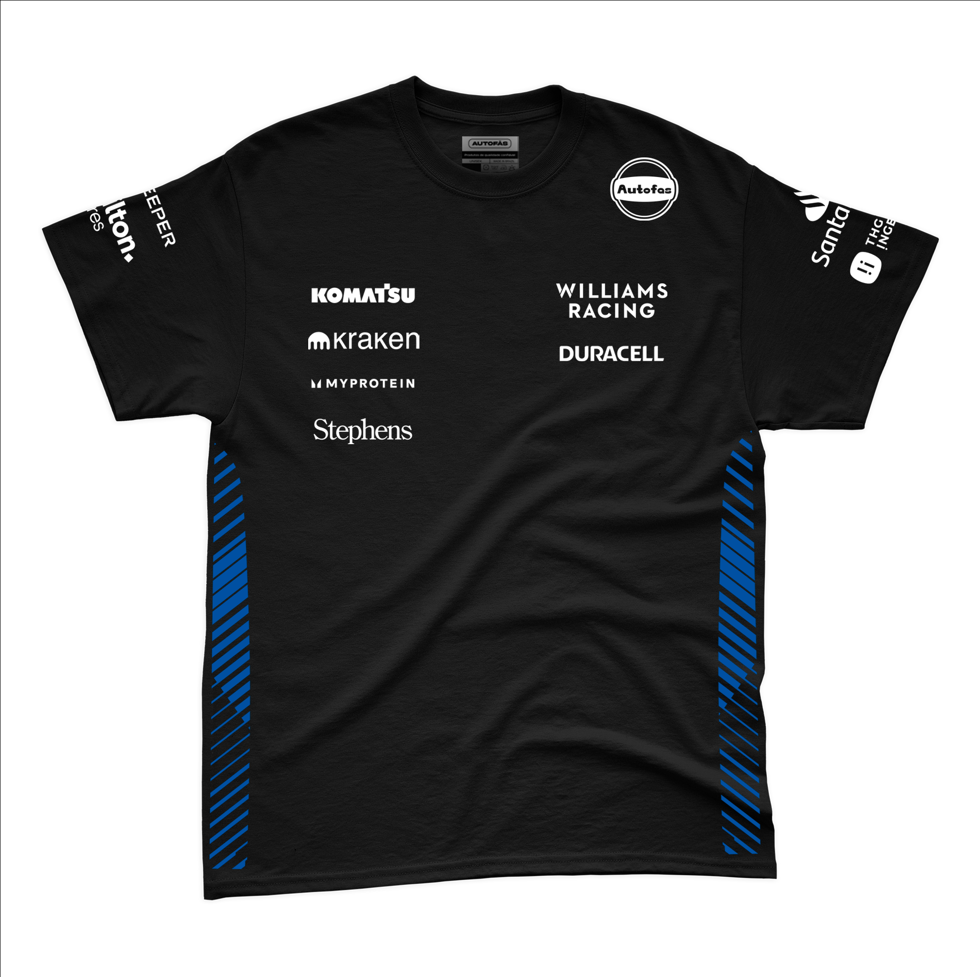 Camiseta Algodão Williams Equipe Preto 2025