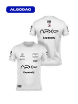 Camiseta Algodão Filme F1 APXGP Branco