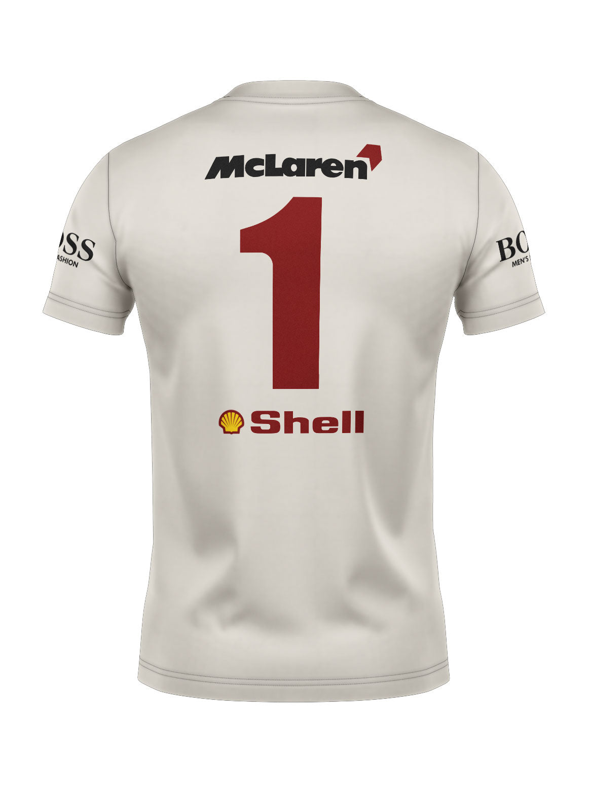 Camiseta Algodão Mclaren Marlboro Retrô anos 90 Off White