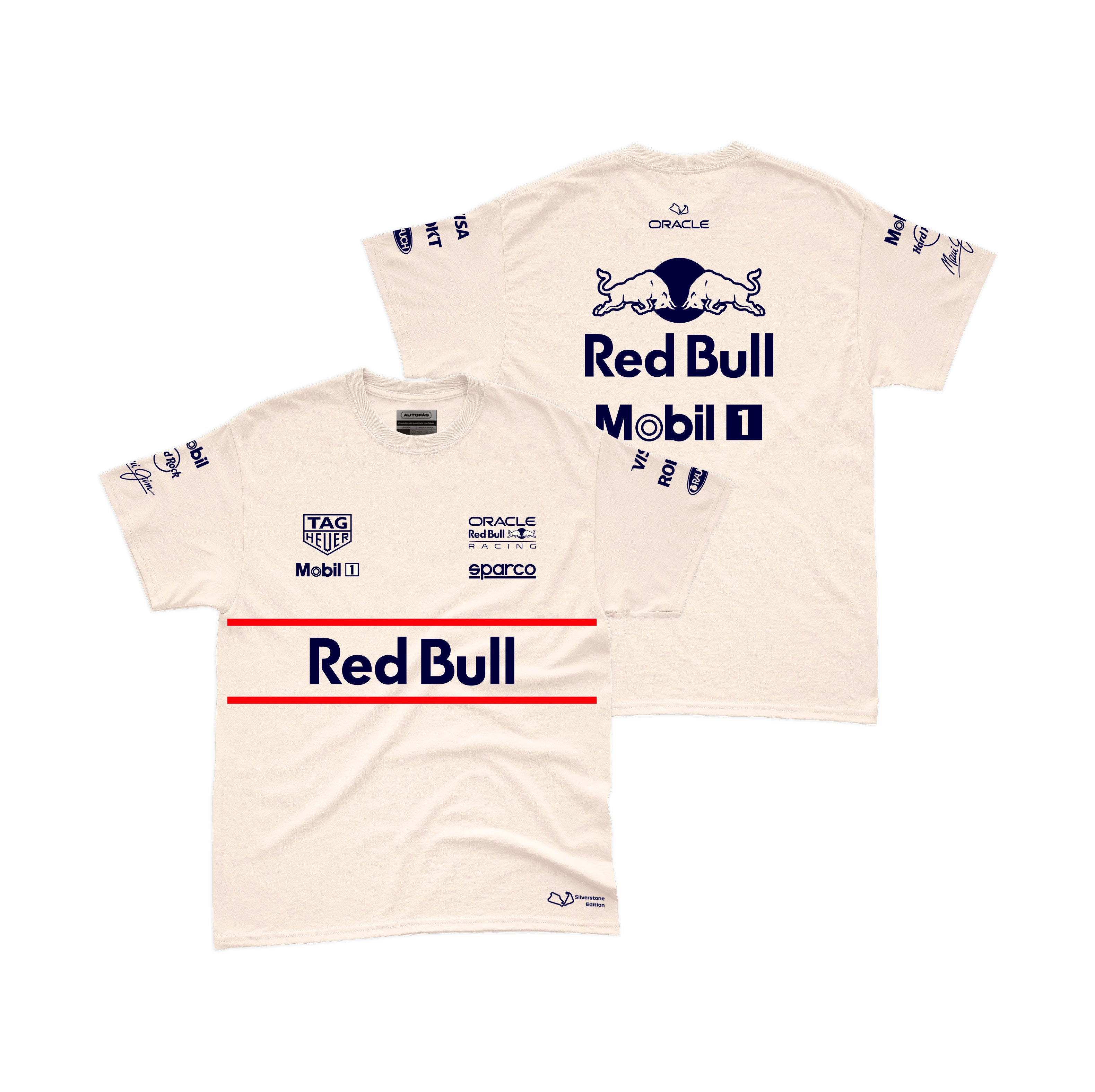 Camiseta Algodão Silverstone Edition Red Bull Off White 2025