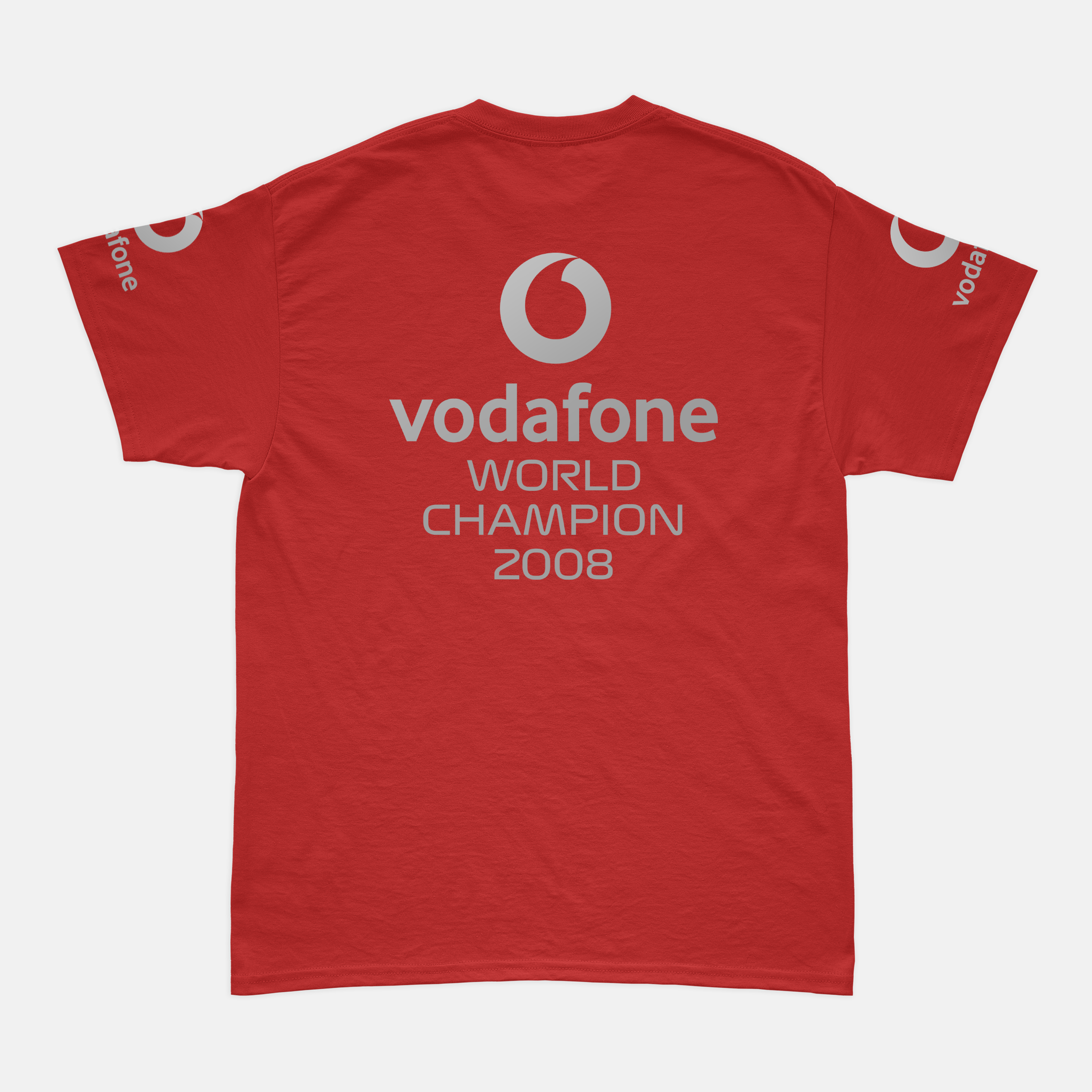 Camiseta Lewis Hamilton Mclaren Vodafone 2008 WDC Algodão