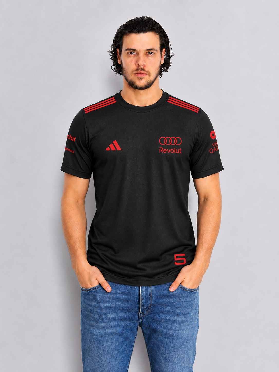 Camiseta Dryfit Bortoleto Audi Edição Red & Black