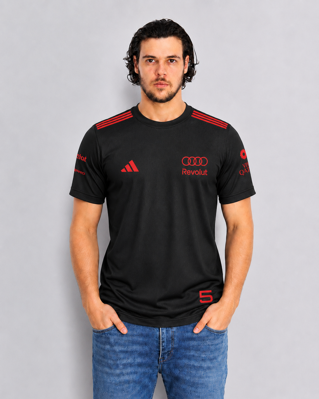 Camiseta Dryfit Bortoleto Audi Edição Red & Black