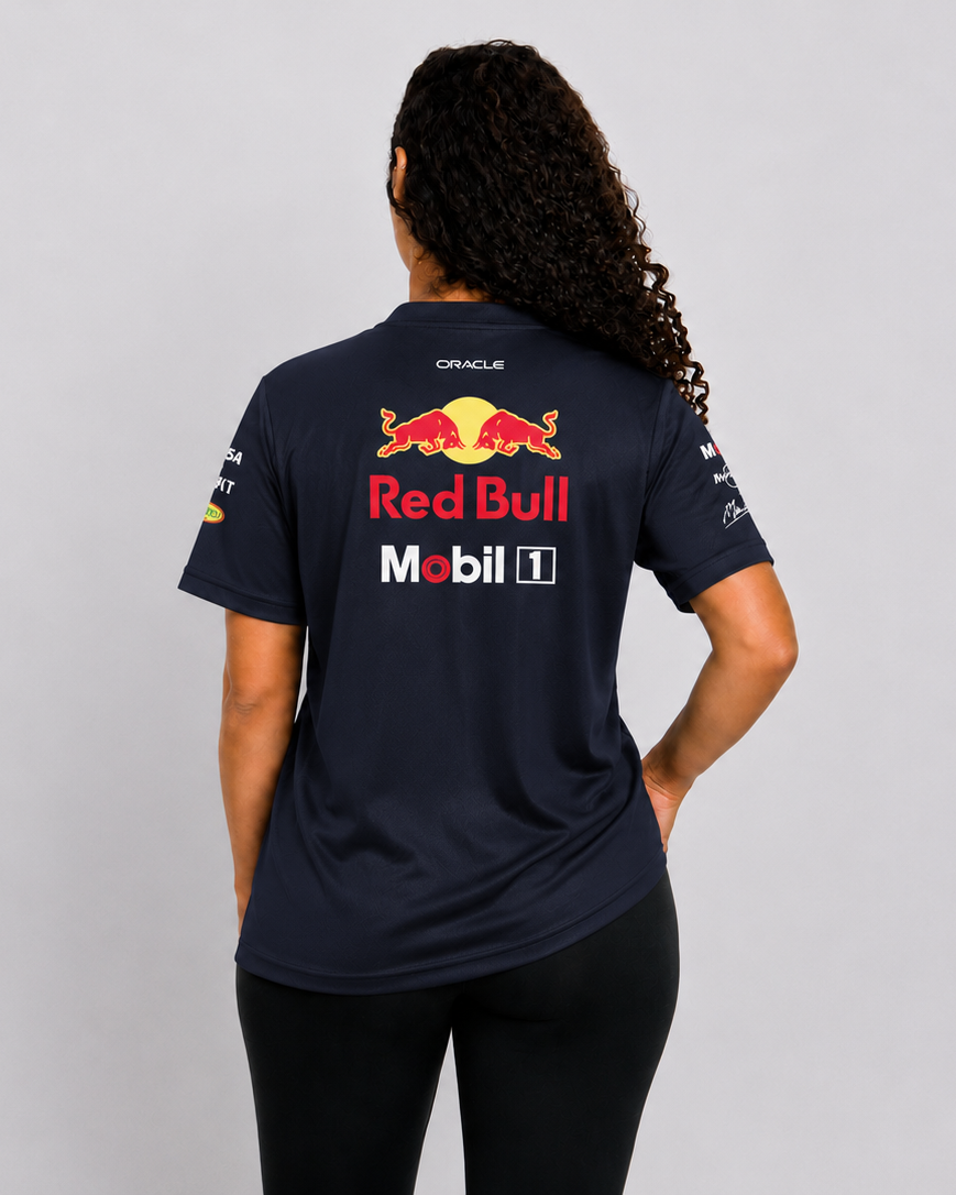 Camiseta Dryfit Red Bull Equipe Azul Marinho 2025