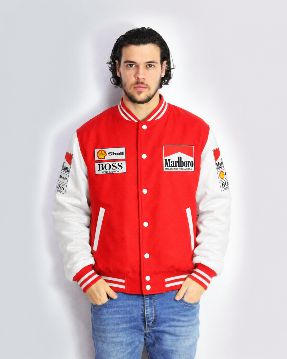 Jaqueta Mclaren Marlboro Retrô