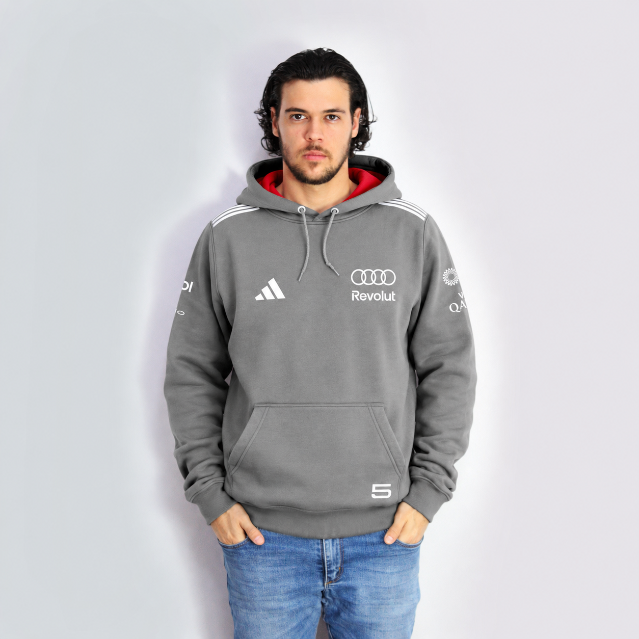 Moletom Canguru Gabriel Bortoleto Audi 2026 Cinza