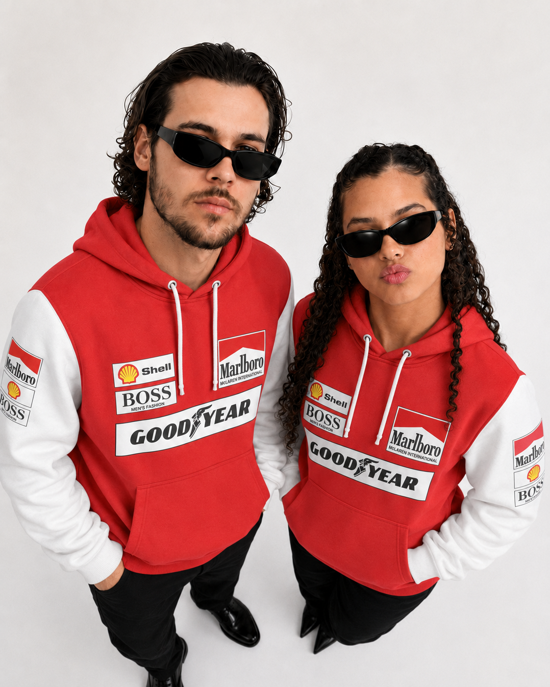 Moletom Canguru McLaren Marlboro Retrô Vermelho