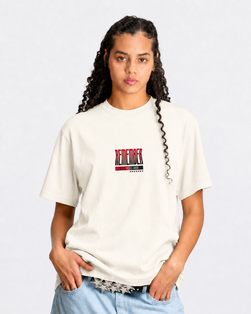 Camiseta Oversized Lewis Hamilton Remember Who You Are - Off White