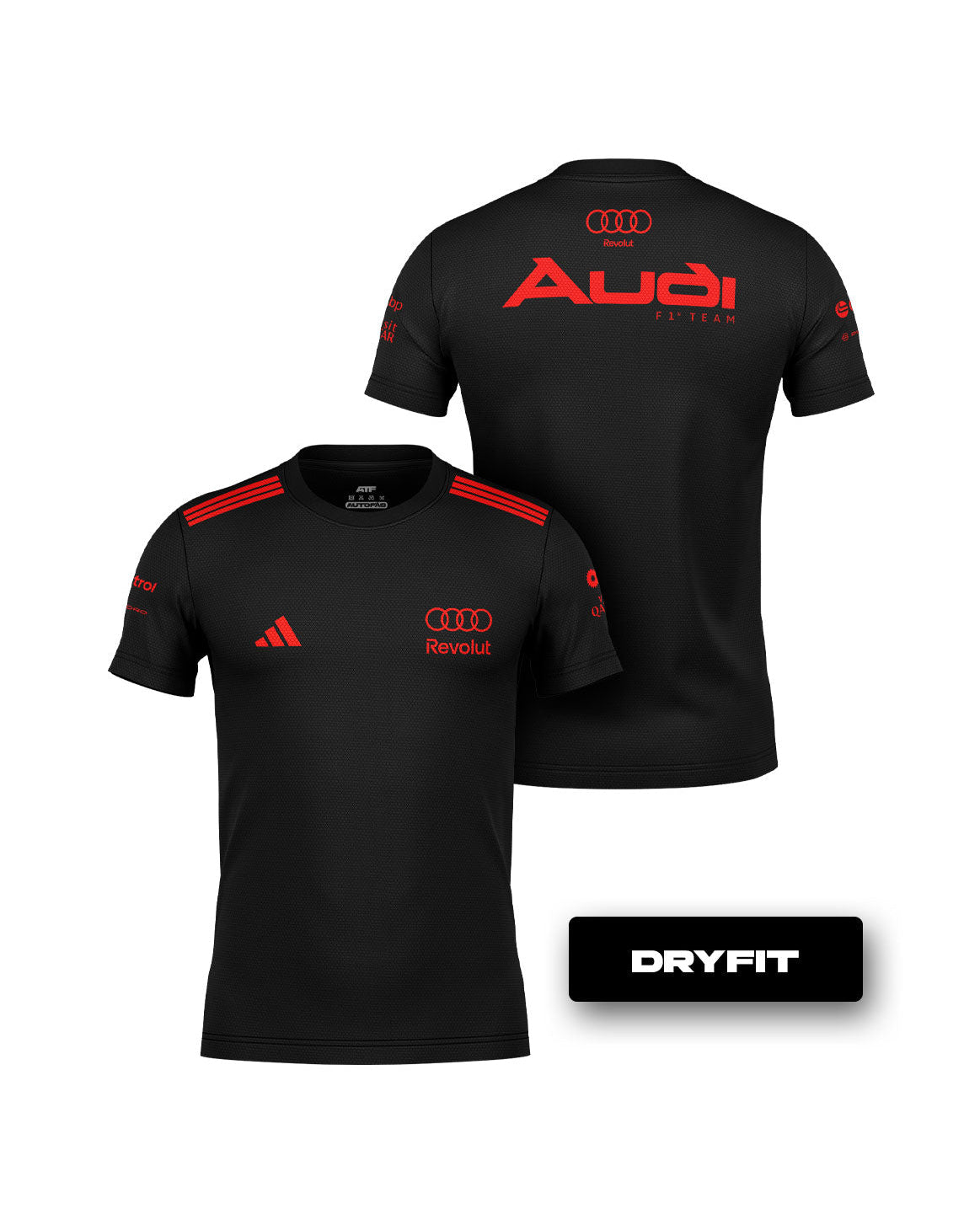 Camiseta Dryfit Equipe Audi Edição Red & Black