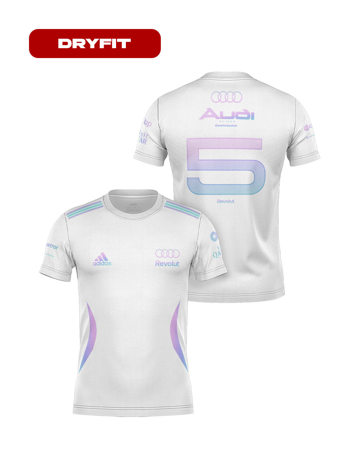 Camiseta Dryfit Bortoleto Audi Edição Tropical Branca 2026
