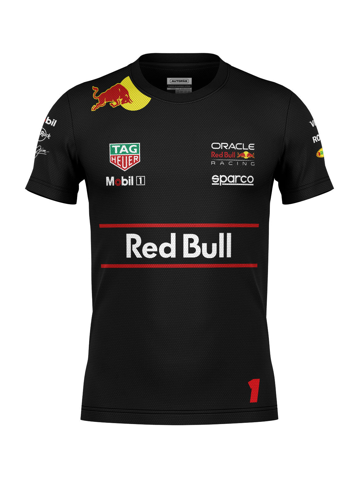 Camiseta Dryfit Red Bull Max Verstappen Preto 2025