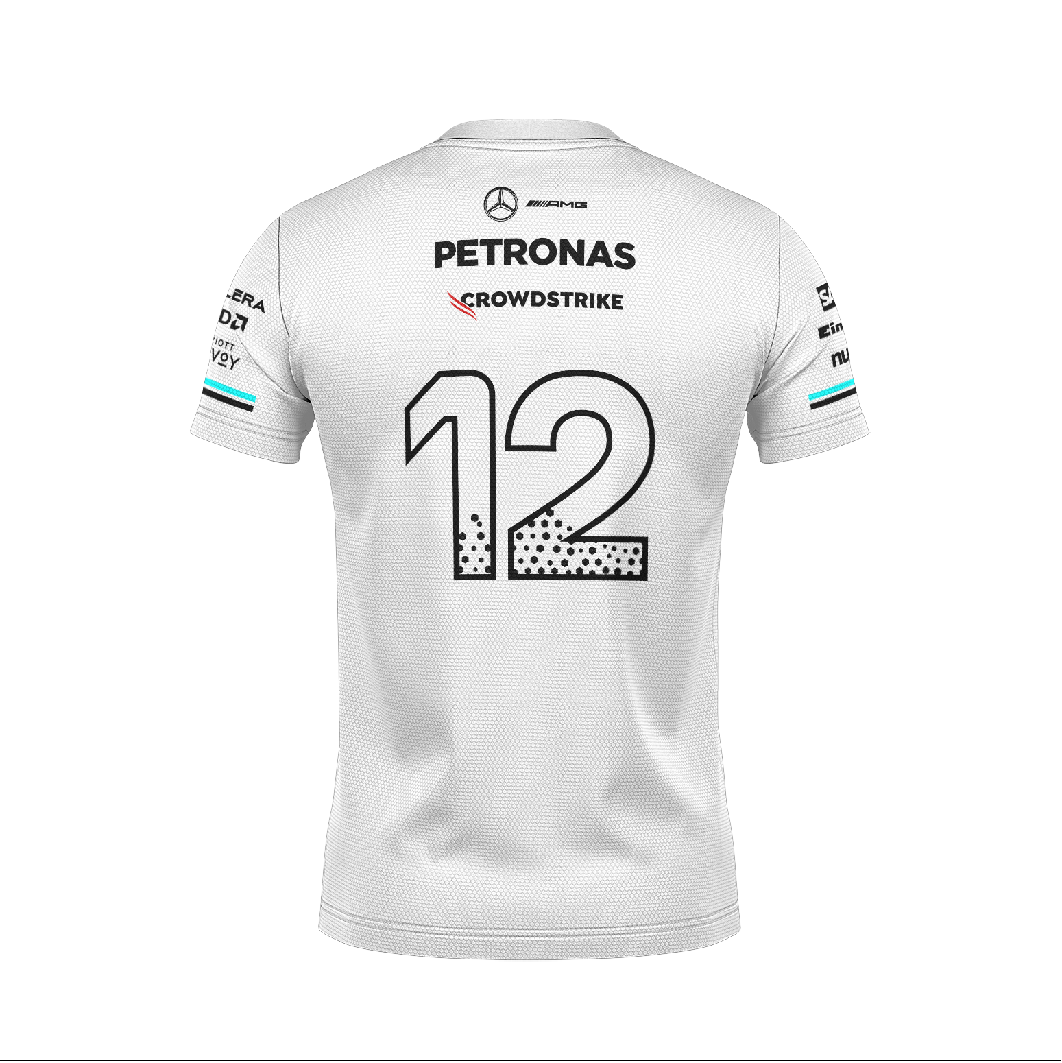 Camiseta Dryfit Mercedes Kimi Antonelli Branco 2025