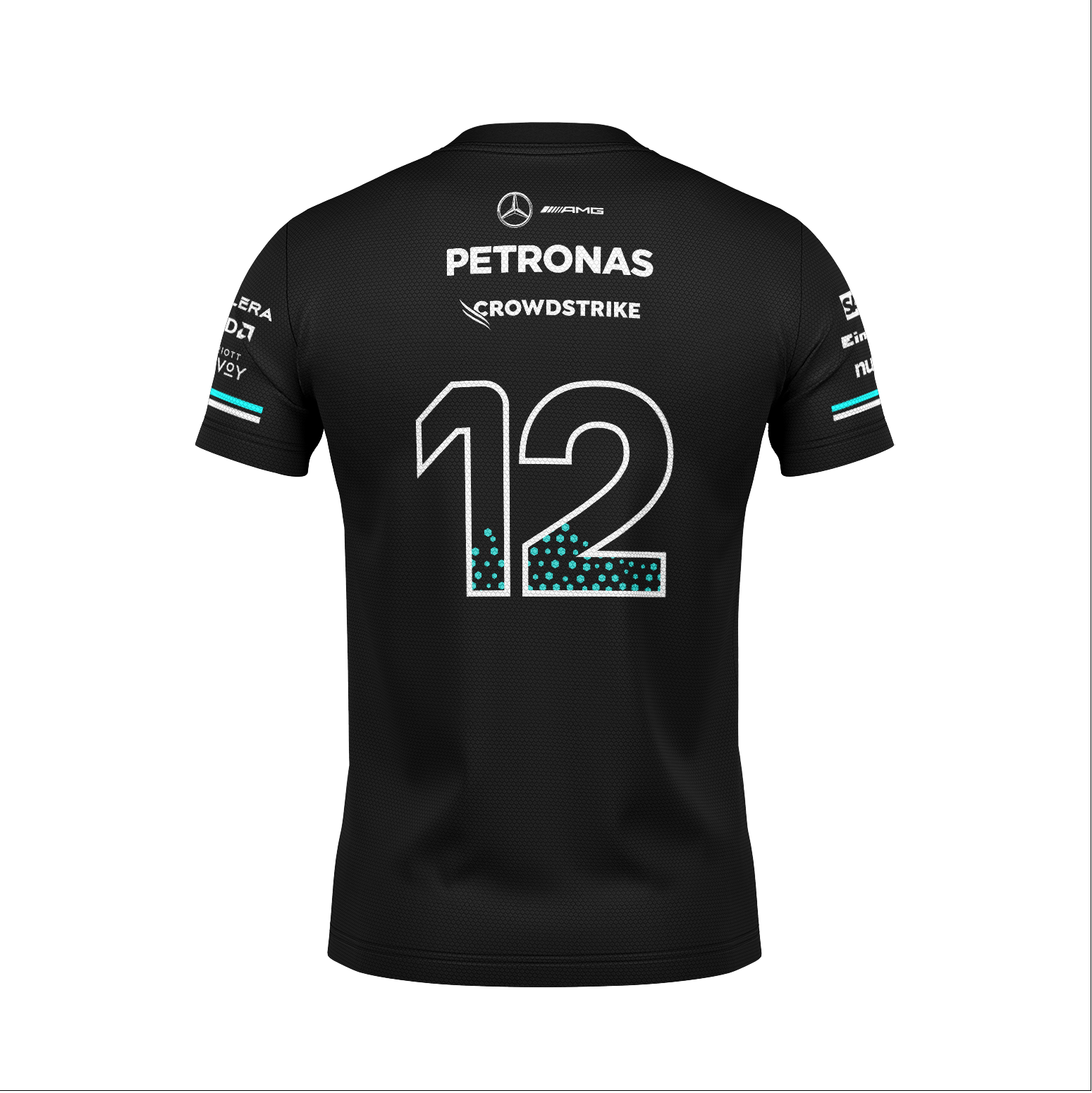 Camiseta Dryfit Mercedes Kimi Antonelli Preto 2025