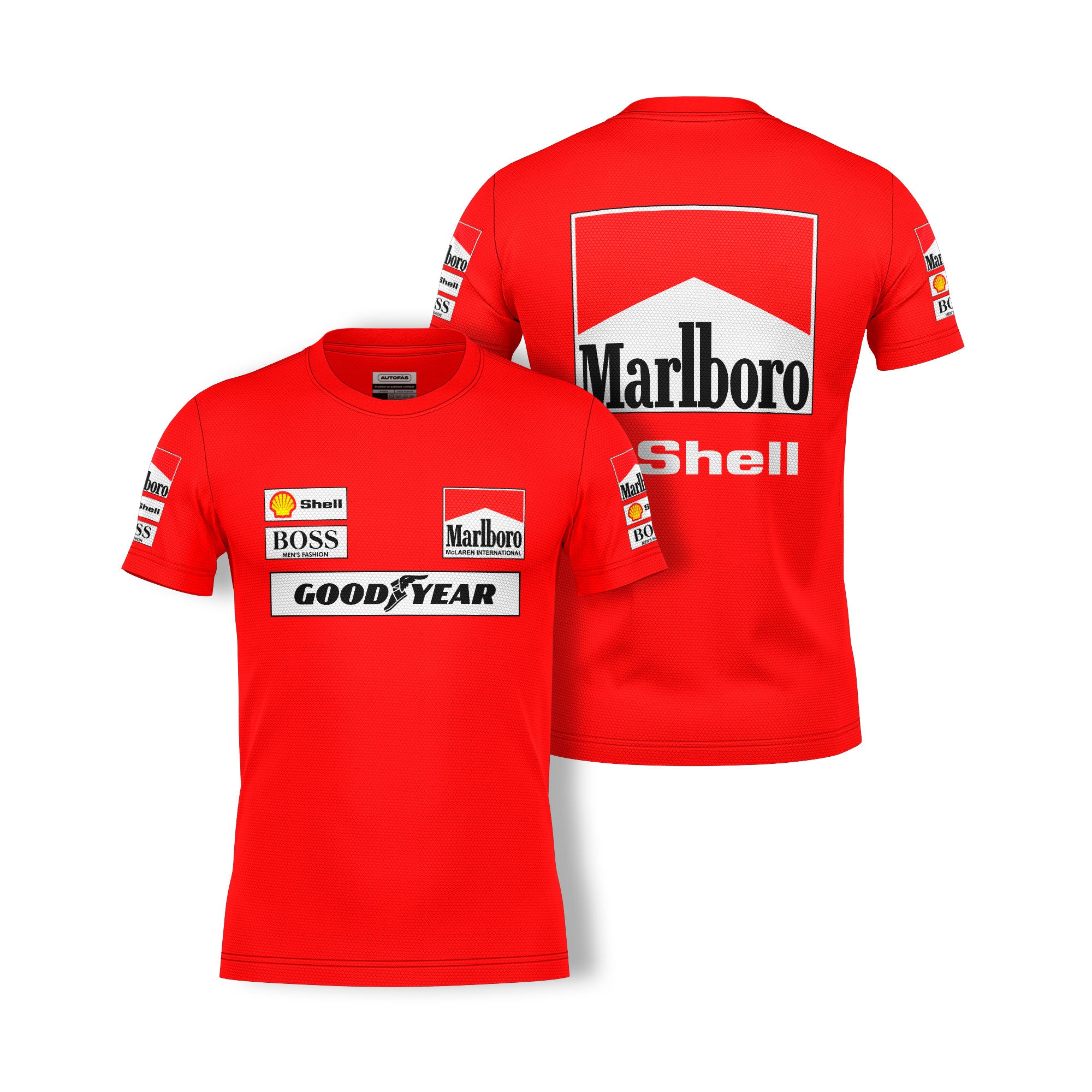 Camiseta Dryfit McLaren Marlboro Vermelho 2025