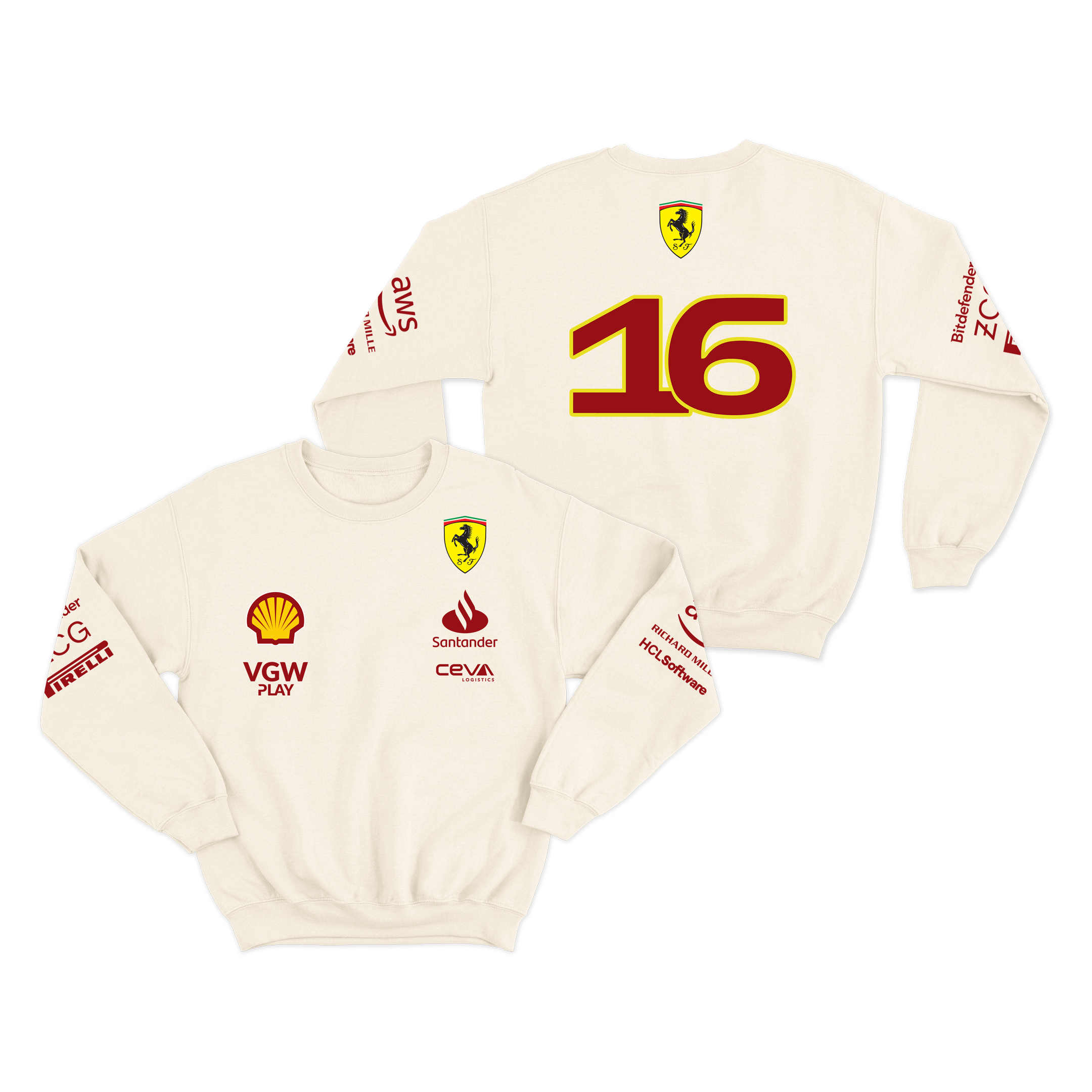 Moletom Ferrari Off-White 2024 Charles Leclerc