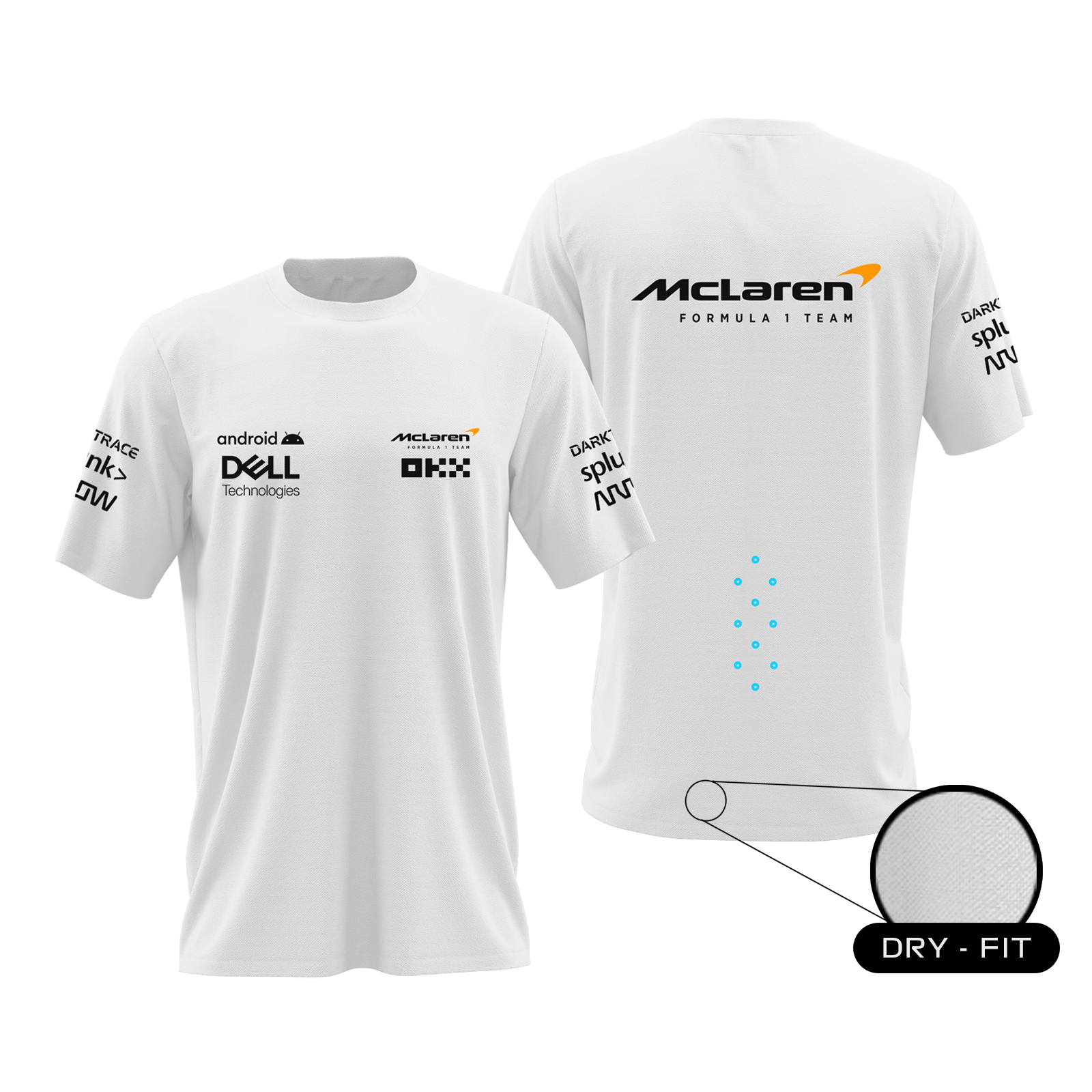 Camiseta DryFit Mclaren F1 2023 Branca Autofãs Store