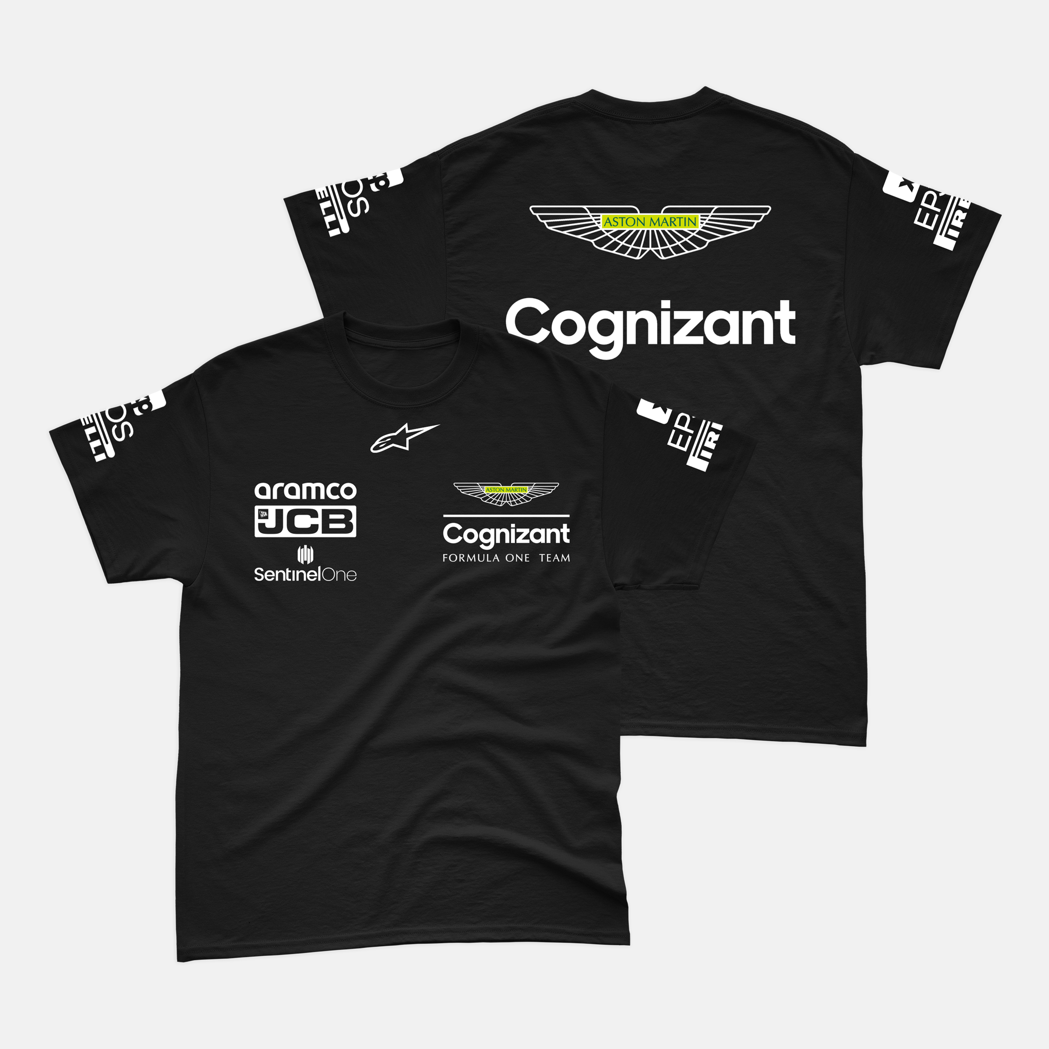 Camiseta Aston Martin 2023 Preta Algodao Autofas Store