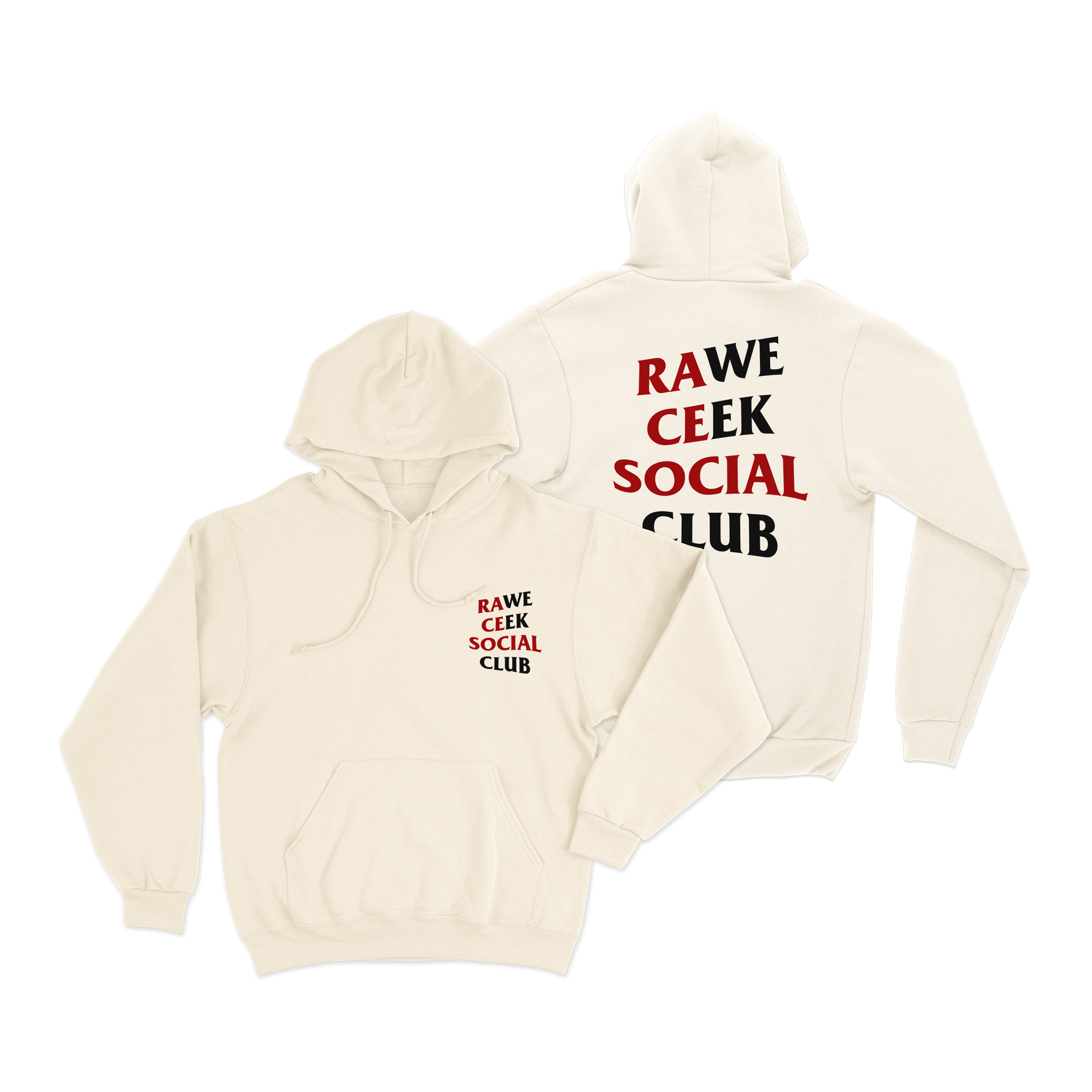 Moletom Canguru Race Week Off White