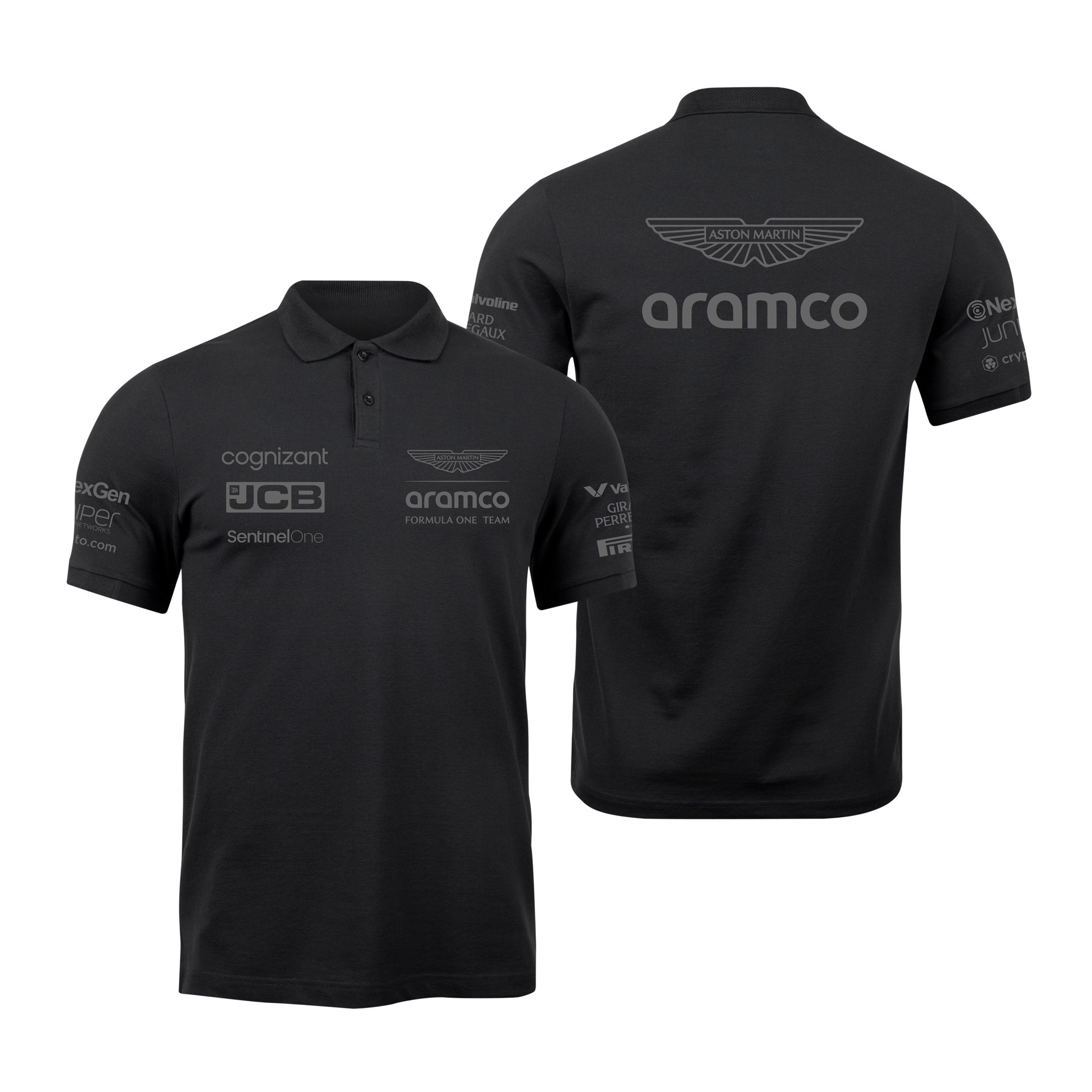 Camisa Polo Aston Martin 2024 All Black