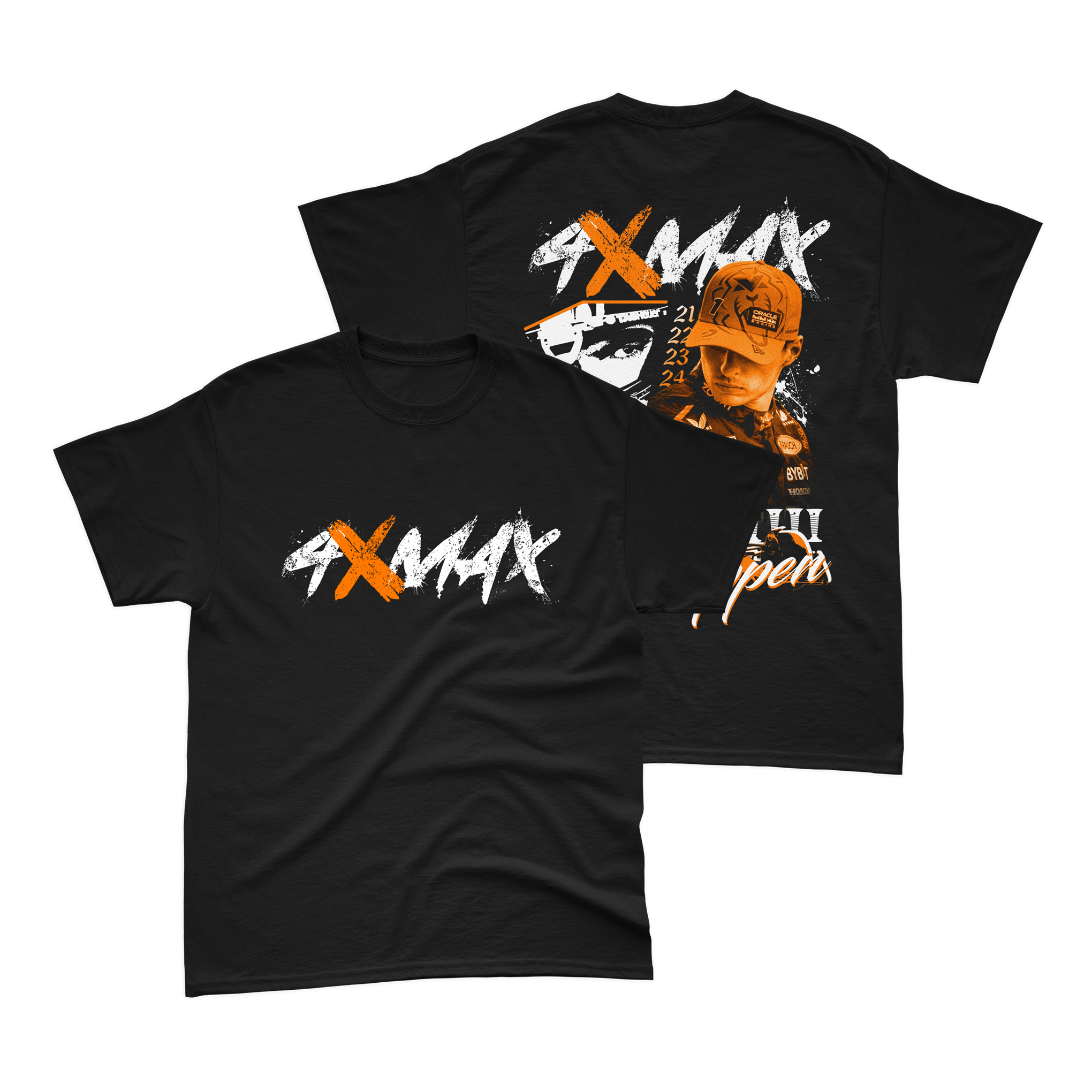Camiseta Edição Especial Max Verstappen Campeão 2024 Algodão