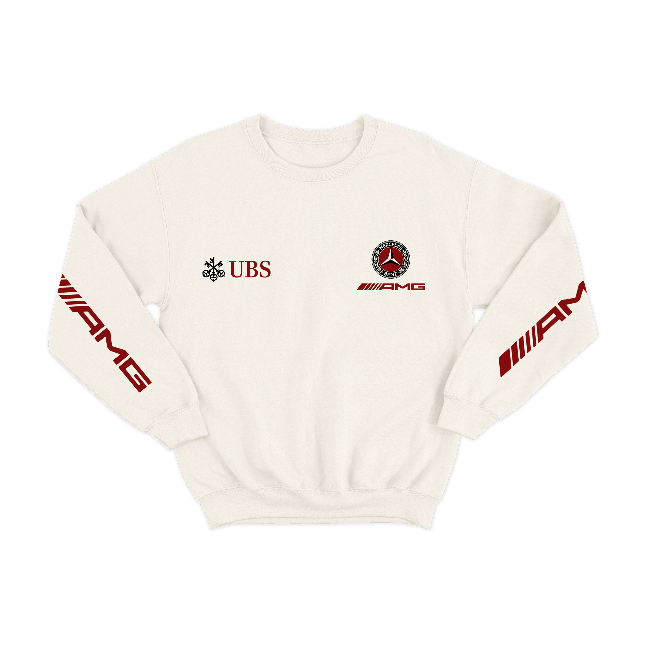 Moletom Mercedes AMG Retrô Logo Off White