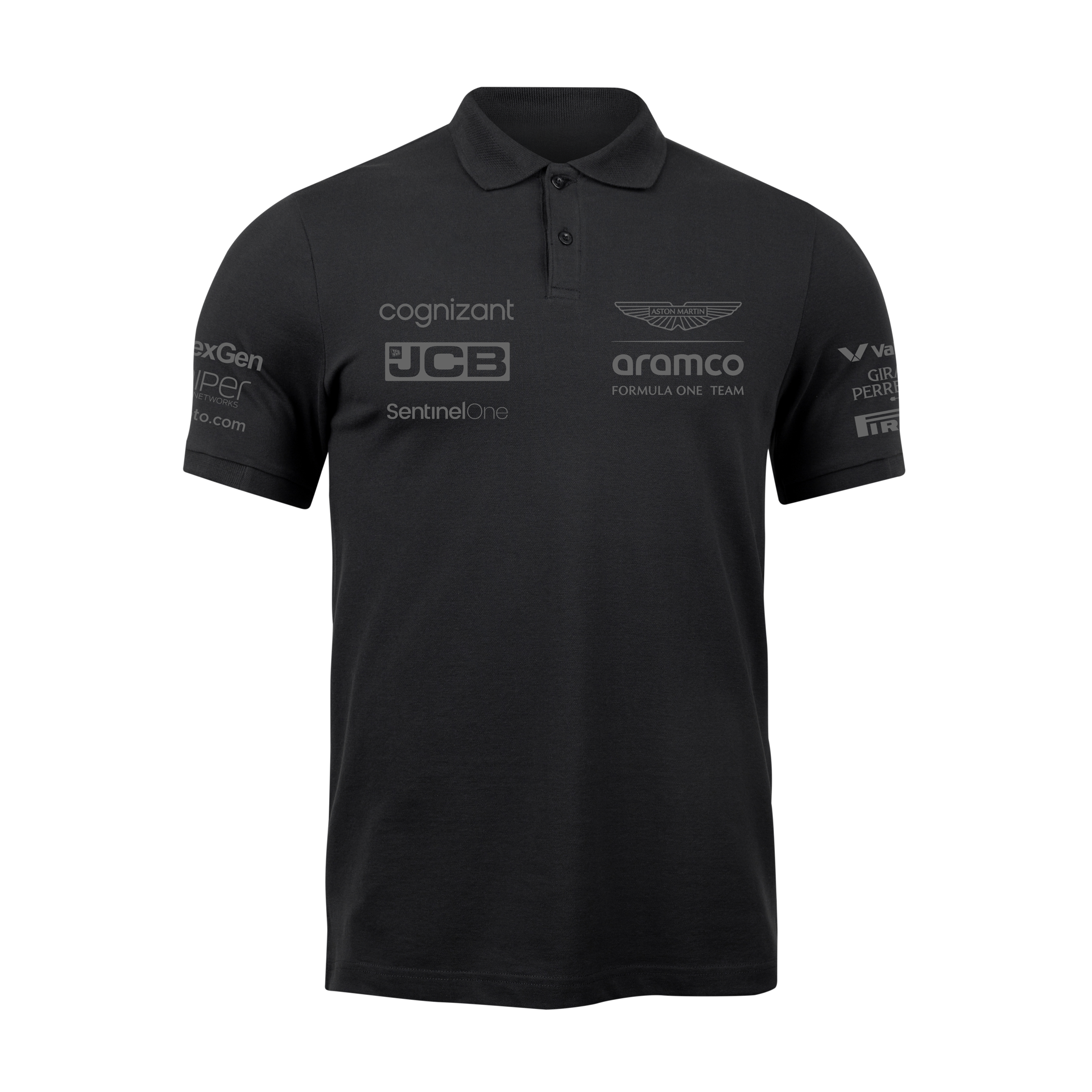 Camisa Polo Fernando Alonso Aston Martin 2024 All Black
