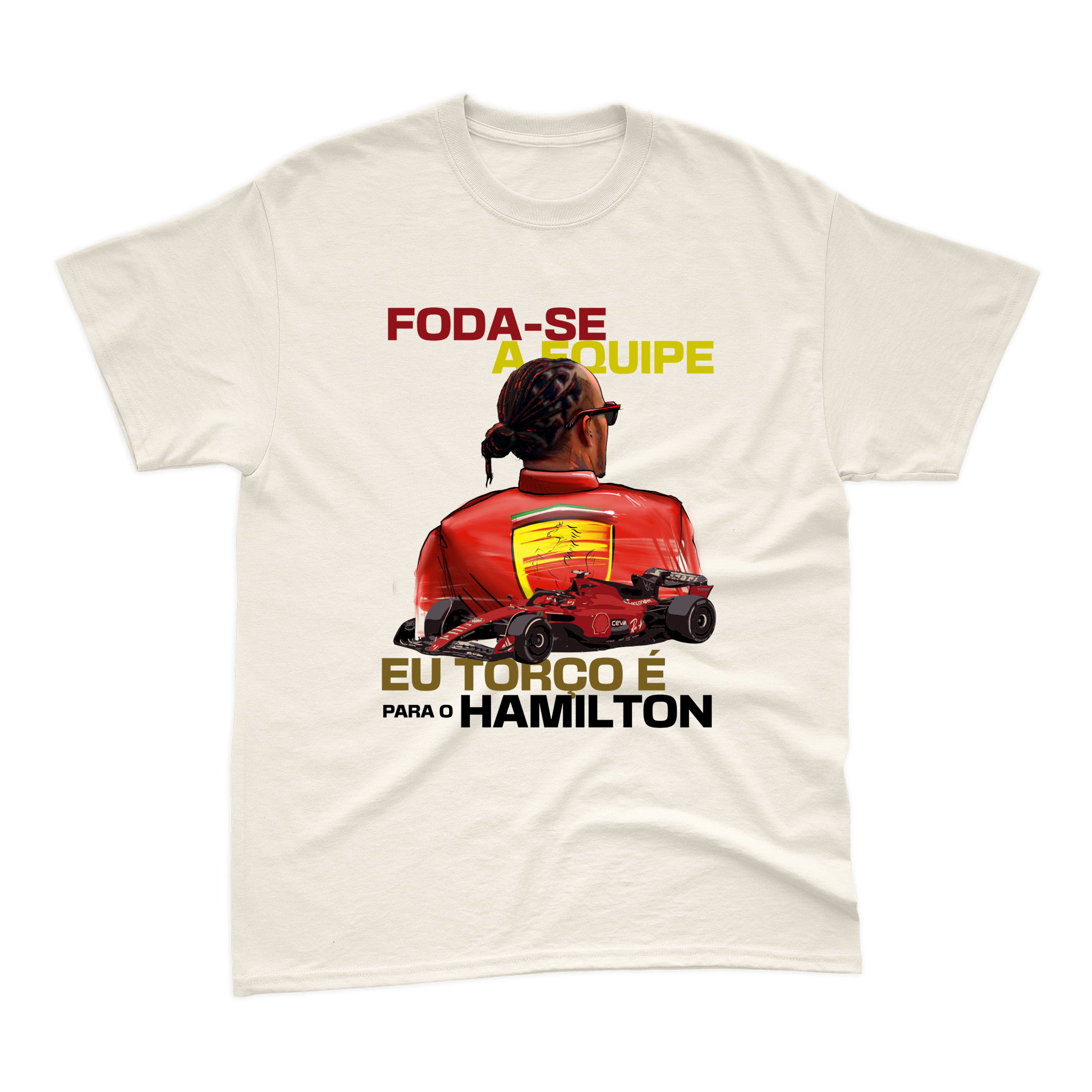 Camiseta Lewis Hamilton 2025 FOD@-SE Algodão