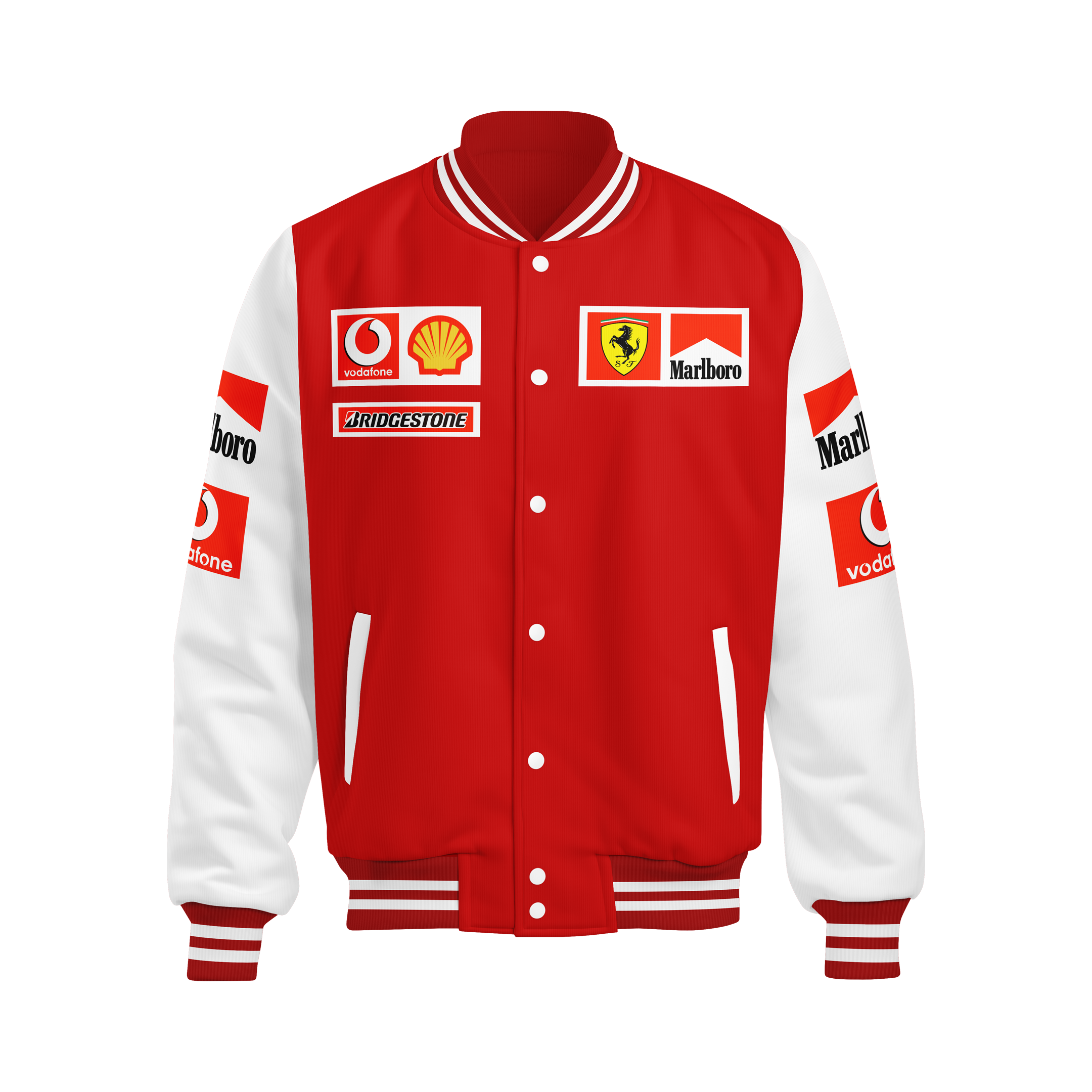 Jaqueta Scuderia Ferrari Vodafone Marlboro Retrô