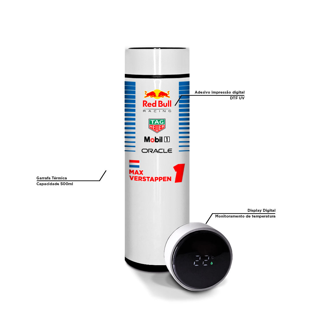 Garrafa Térmica Autofãs Redbull Max Verstappen 2025