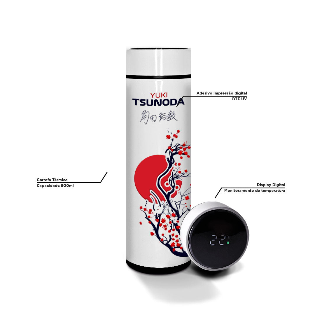 Garrafa Térmica Yuki Tsunoda Branca
