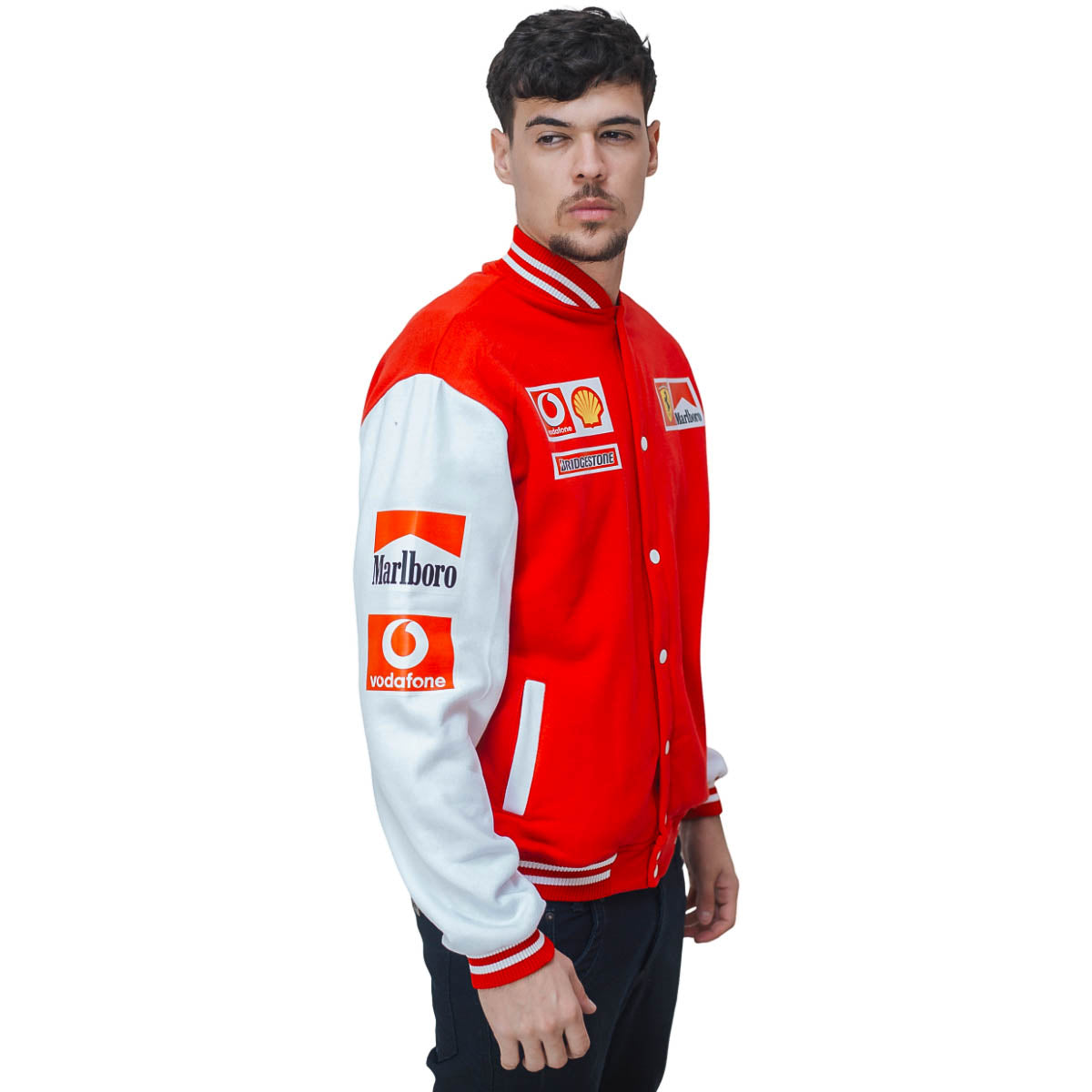 Jaqueta Scuderia Ferrari Vodafone Marlboro Retrô