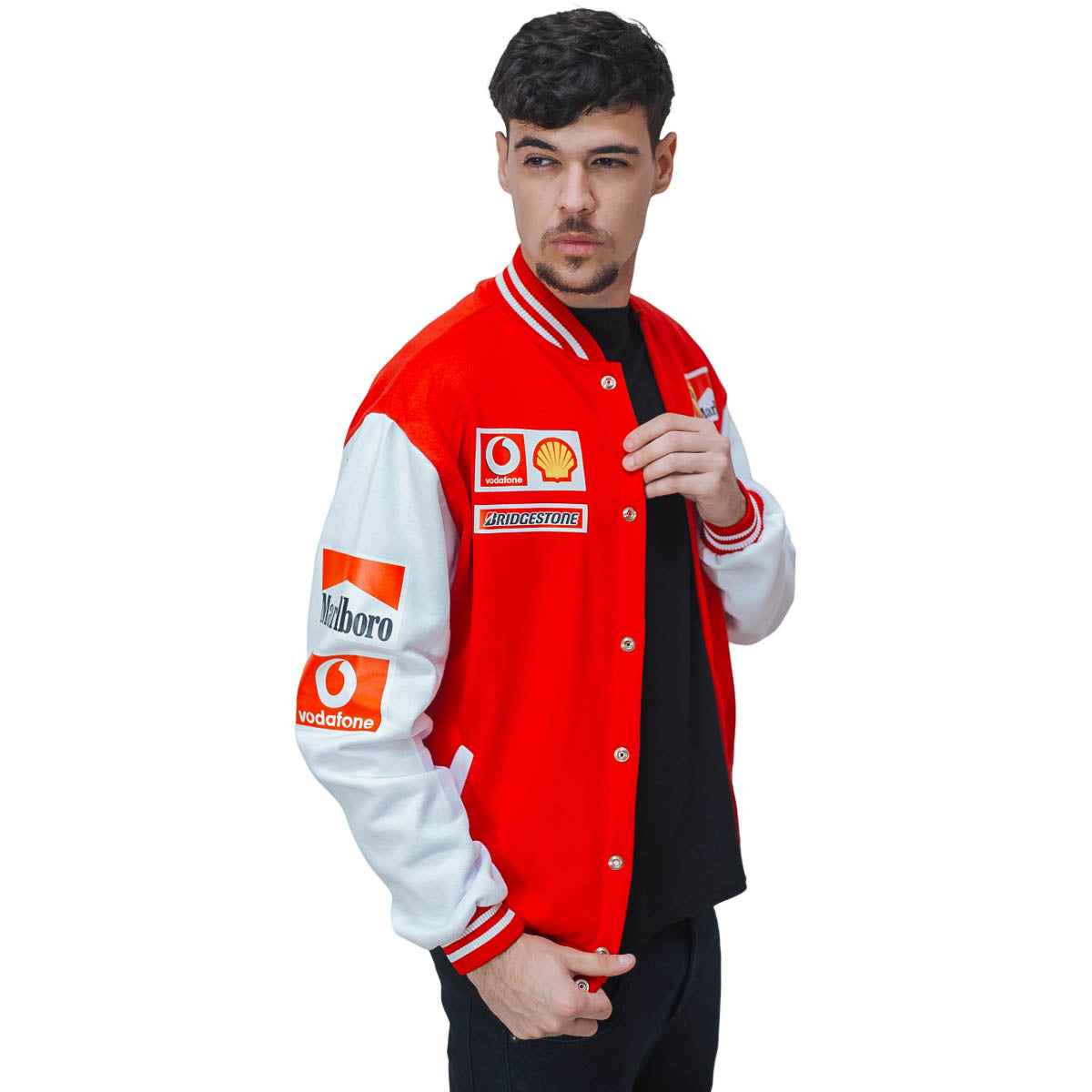 Jaqueta Scuderia Ferrari Vodafone Marlboro Retrô