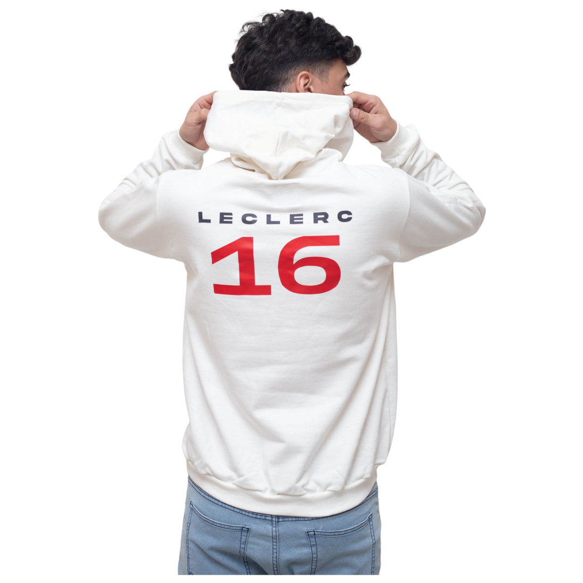 Moletom Canguru Charles Leclerc Waves Off White