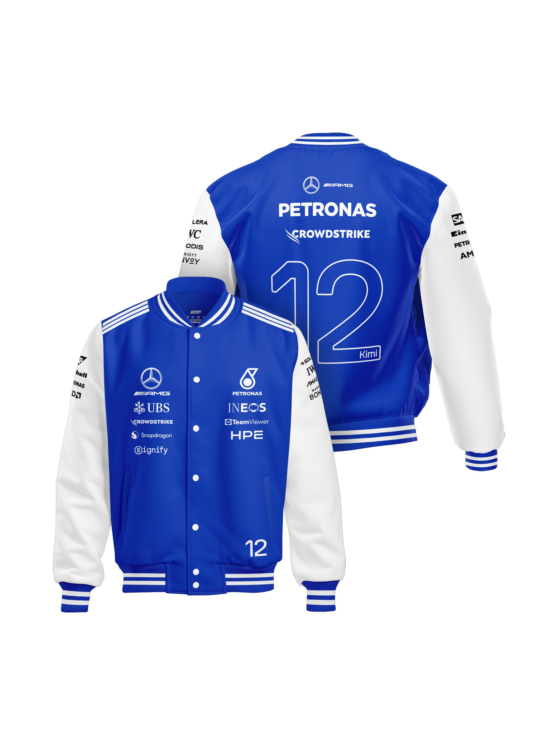Jaqueta Mercedes F1 Team Kimi Antonelli Azul Royal