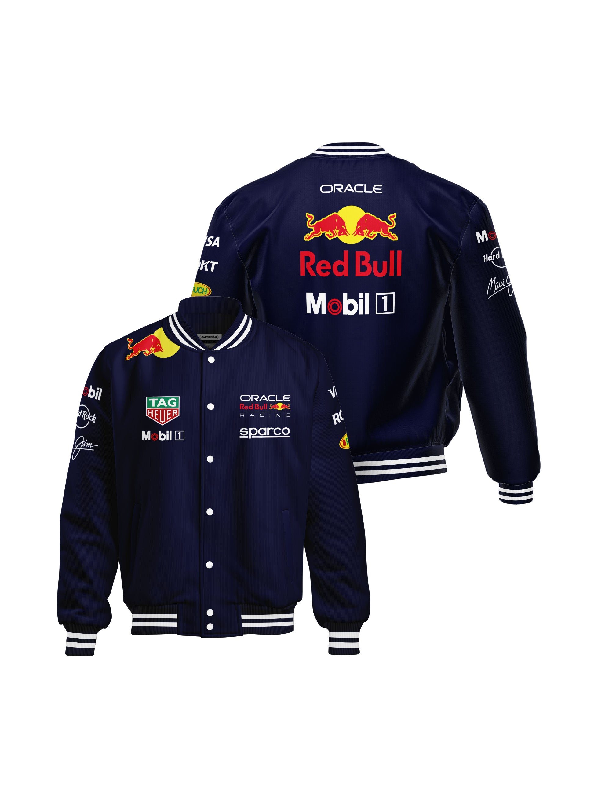 Jaqueta Red Bull Equipe 2025 Azul Marinho