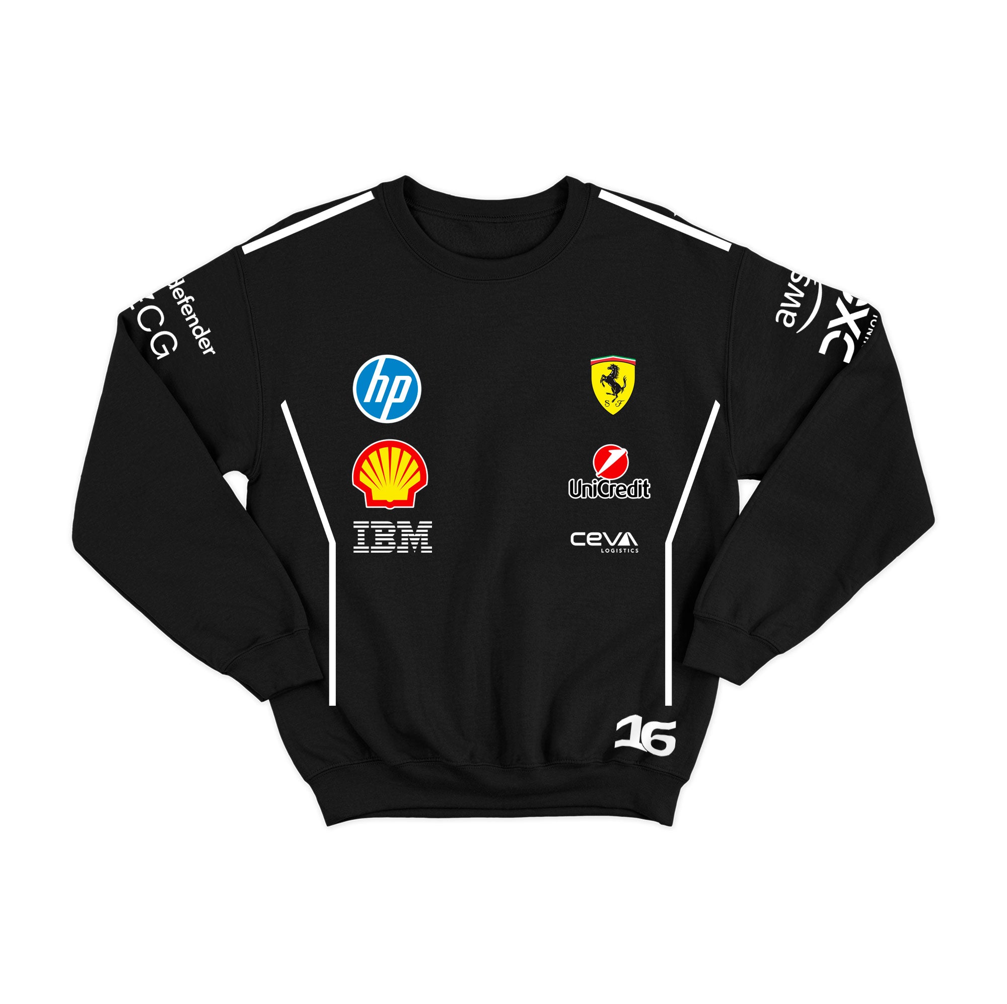 Moletom Ferrari Charles Leclerc 2025 Preto